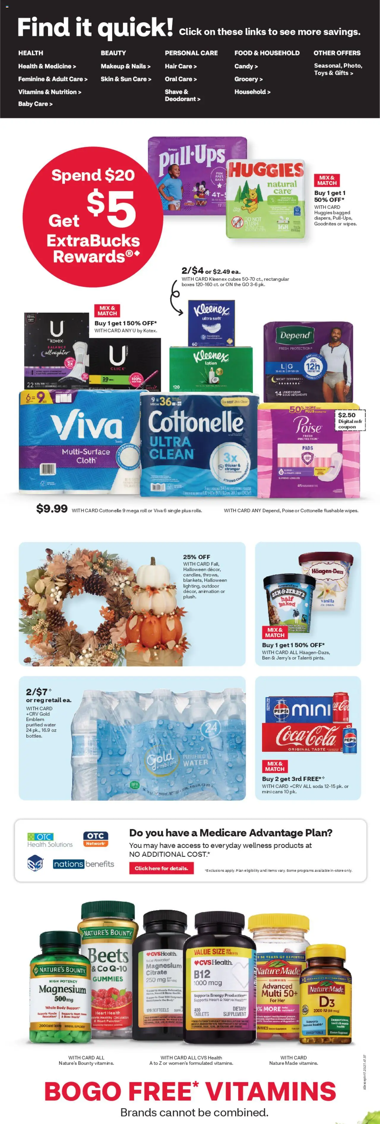 CVS Pharmacy Weekly Ad - ME - valid from 31.08.2025 | Page: 4 | Products: Fragrance, Deodorant, Tea, Pads