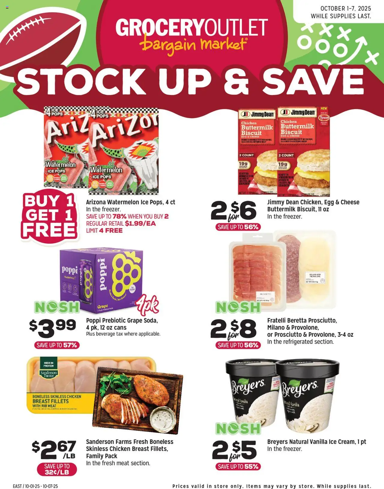 Grocery Outlet Weekly Ad - NJ - valid from 01.10.2025 | Page: 2 | Products: Cheese, Watermelon