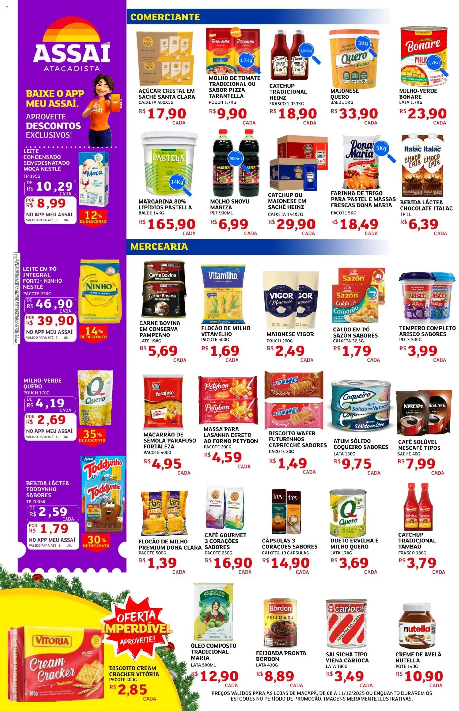 Assaí Atacadista Folheto - válido de 08.12.2025 | Página: 2 | Produtos: Pó, Ketchup, Creme, Balde