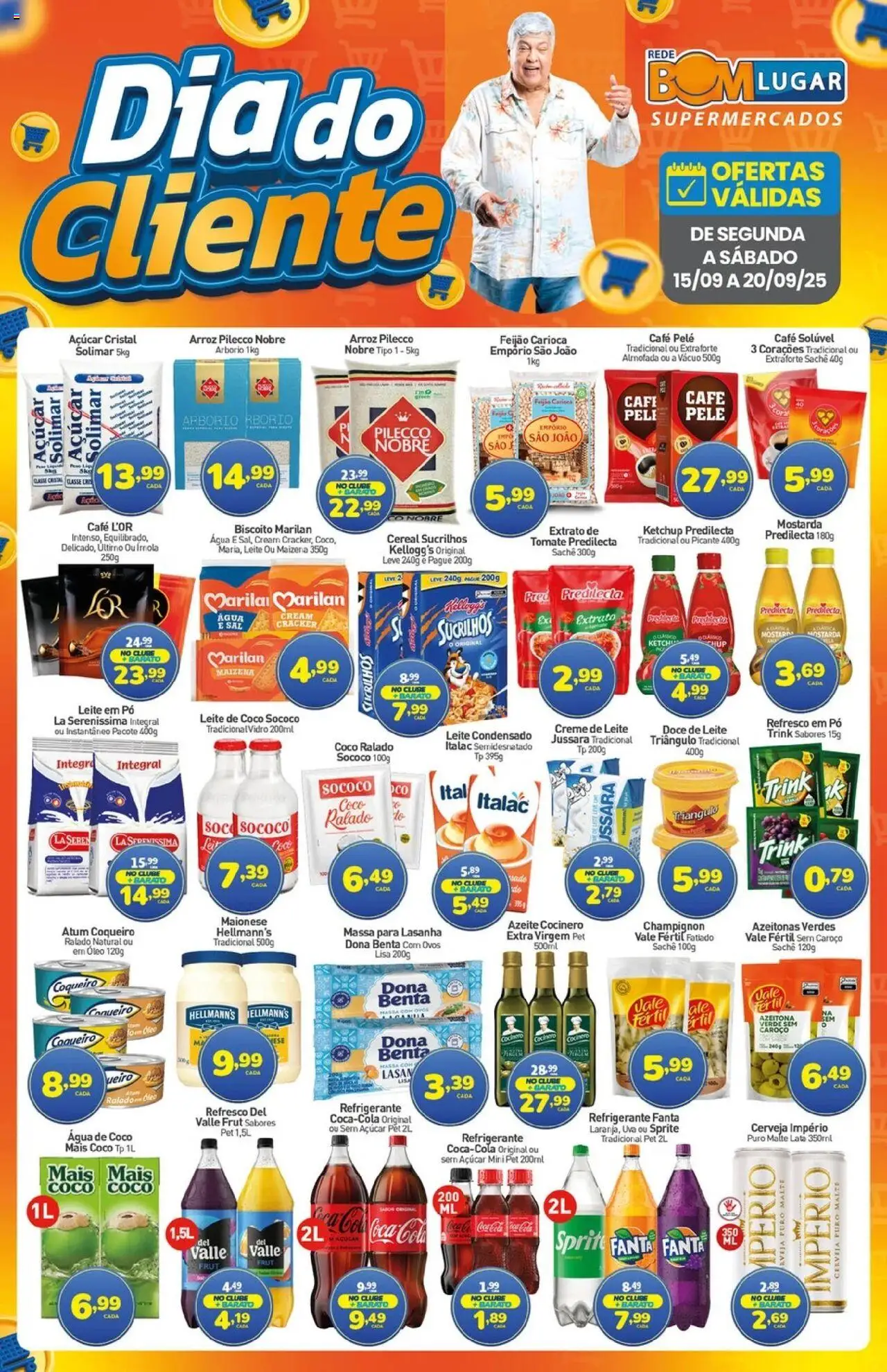Rede Bom Lugar Folheto - válido de 19.09.2025 | Página: 2 | Produtos: Cará, Fanta, Leite, Creme de leite
