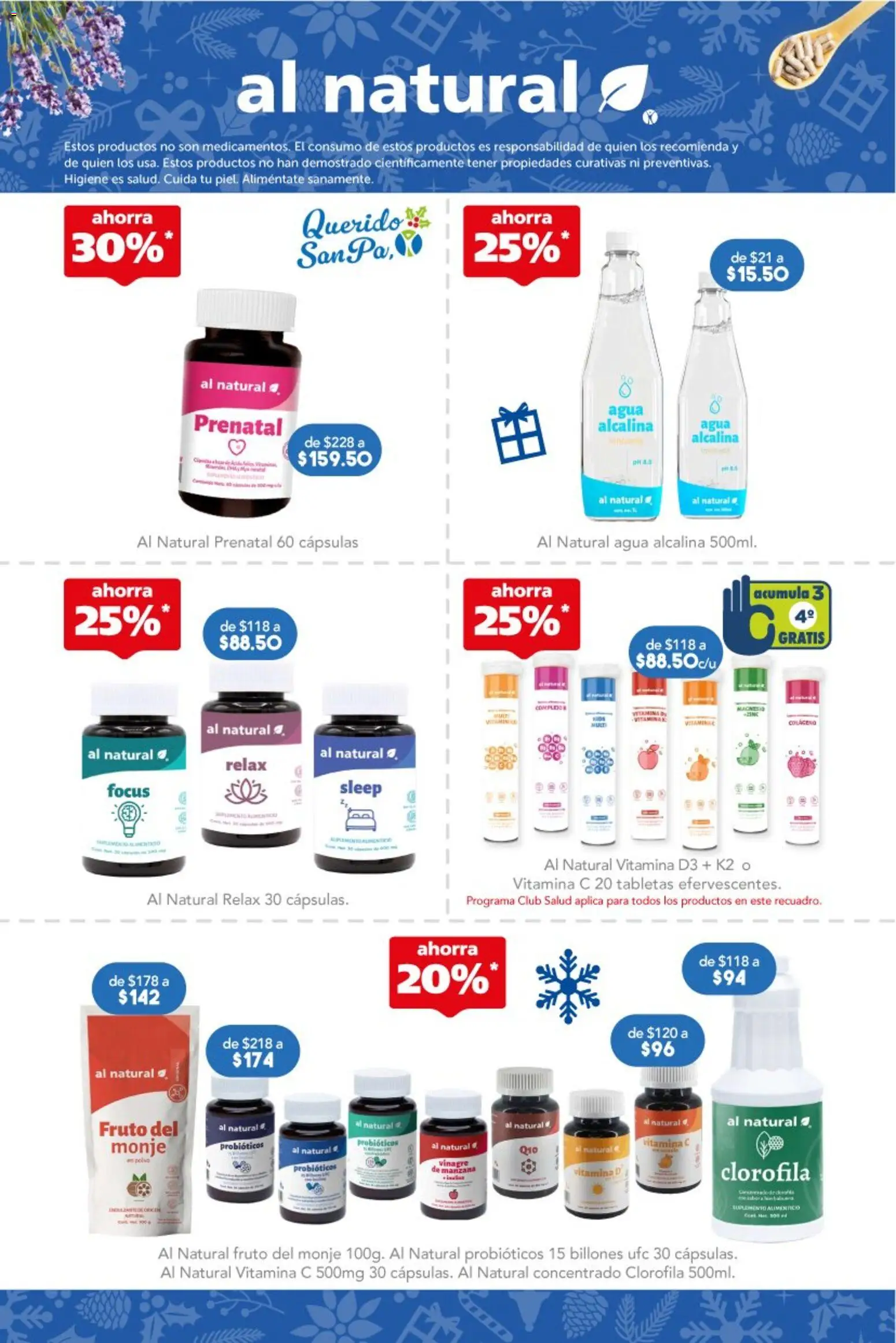 Nuevas ofertas de Farmacia San Pablo válidas en toda la República Mexicana desde el 30.11.2025. ¡Encuentra las mejores ofertas en Farmacia San Pablo catálogo! | Página: 11 | Productos: Vinagre, Manzana, Agua