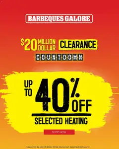 Preview of Barbeques Galore Clearance Countdown - valid from 17.03.2026