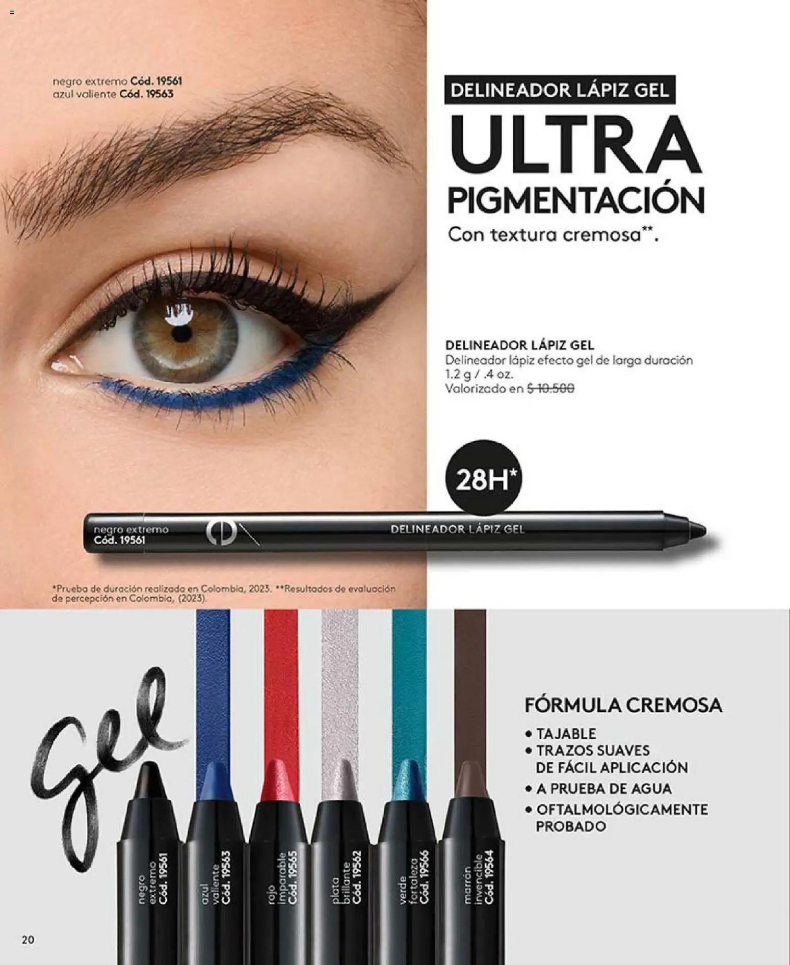 Catálogo Ésika Campaña 2 │ válido desde el 15.01.2026 | Página: 20 | Productos: Agua, Delineador