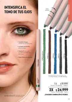 Oriflame catálogo -  Vista previa de la revista de la tienda Oriflame valido desde el 28.03.2026 | Página: 63 | Productos: Maquillaje, Delineador de ojos, Delineador, Combinación