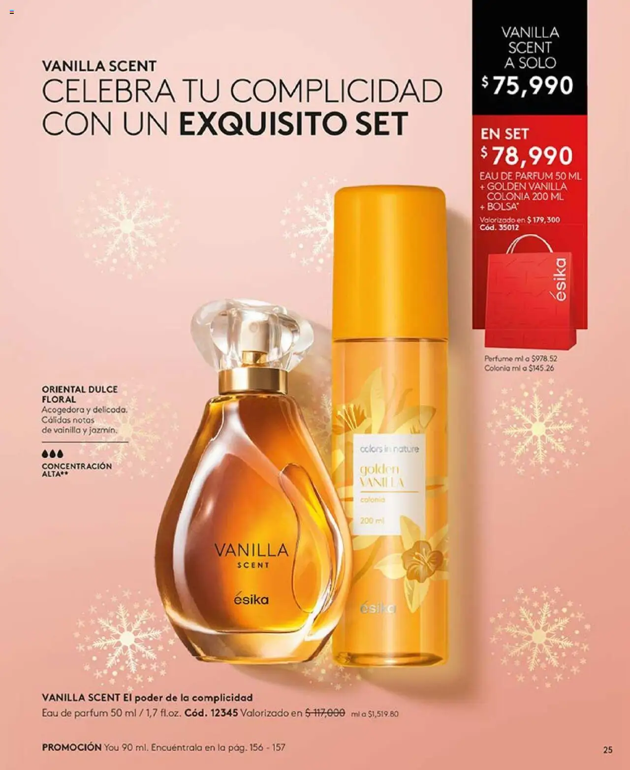 Ésika revista - valida desde el 14.10.2025 | Página: 25 | Productos: Bolsa, Perfume