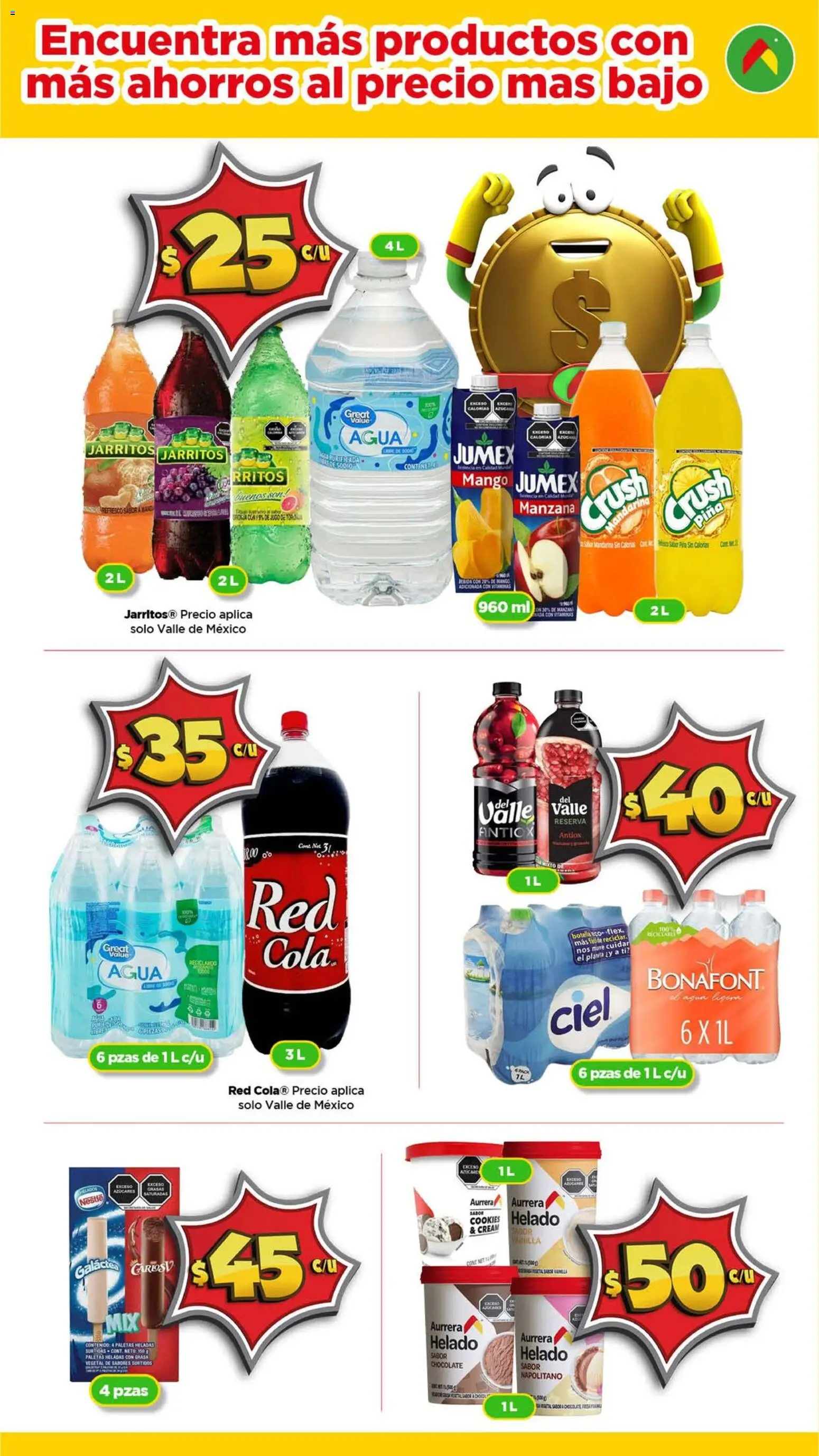 Nuevas ofertas de Bodega Aurrerá válidas en toda la República Mexicana desde el 11.02.2026. ¡Encuentra las mejores ofertas en Bodega Aurrerá folleto! | Página: 10 | Productos: Manzana, Chocolate, Piña, Vitaminas