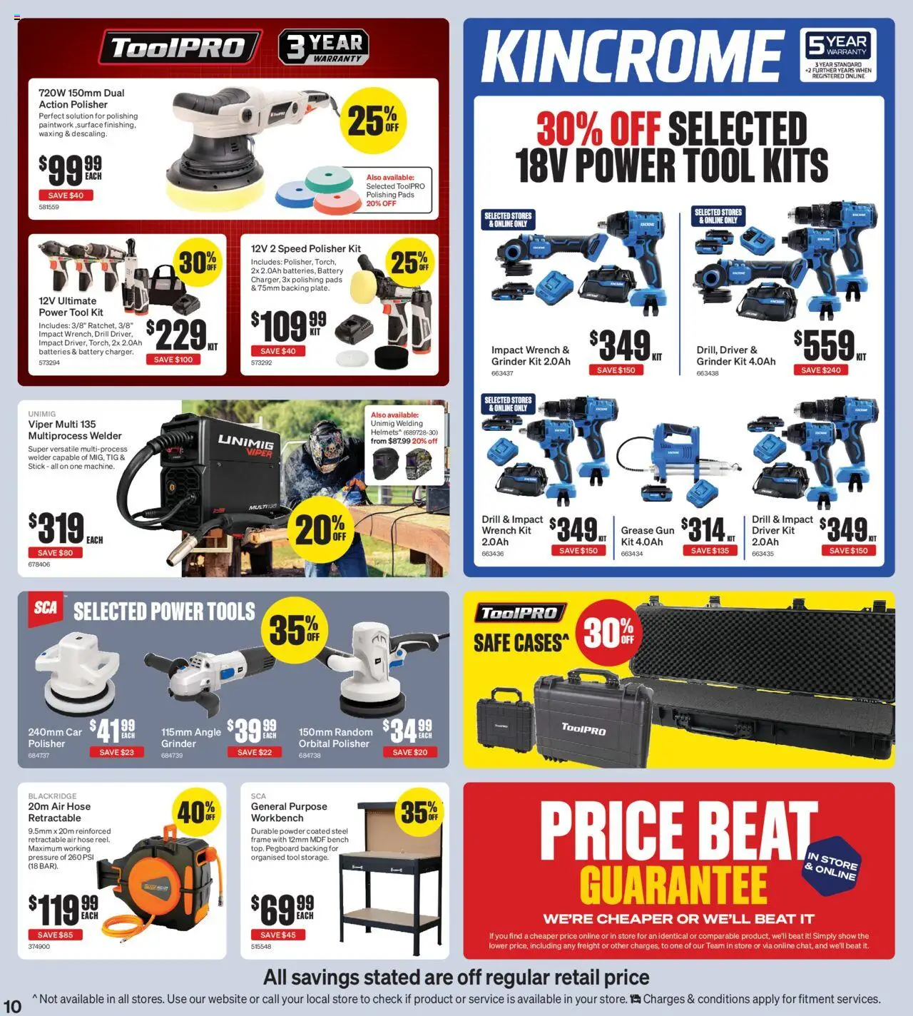 Supercheap Auto catalogue - valid from 15.10.2025 | Page: 10 | Products: Kits, Batteries, Safe, Bench