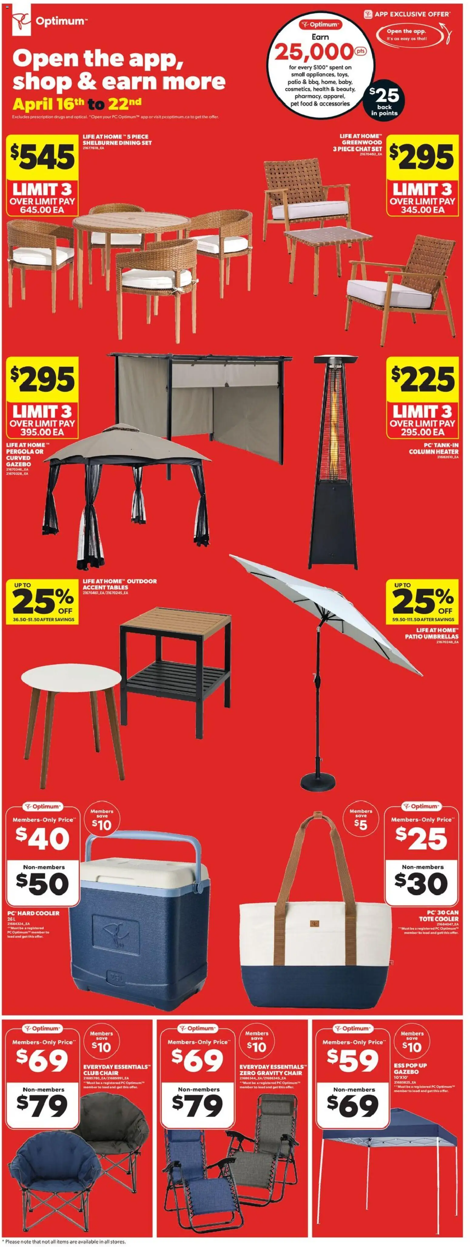 Real Canadian Superstore flyer valid from 16.04.2026 | Page: 29 | Products: PC, Chair