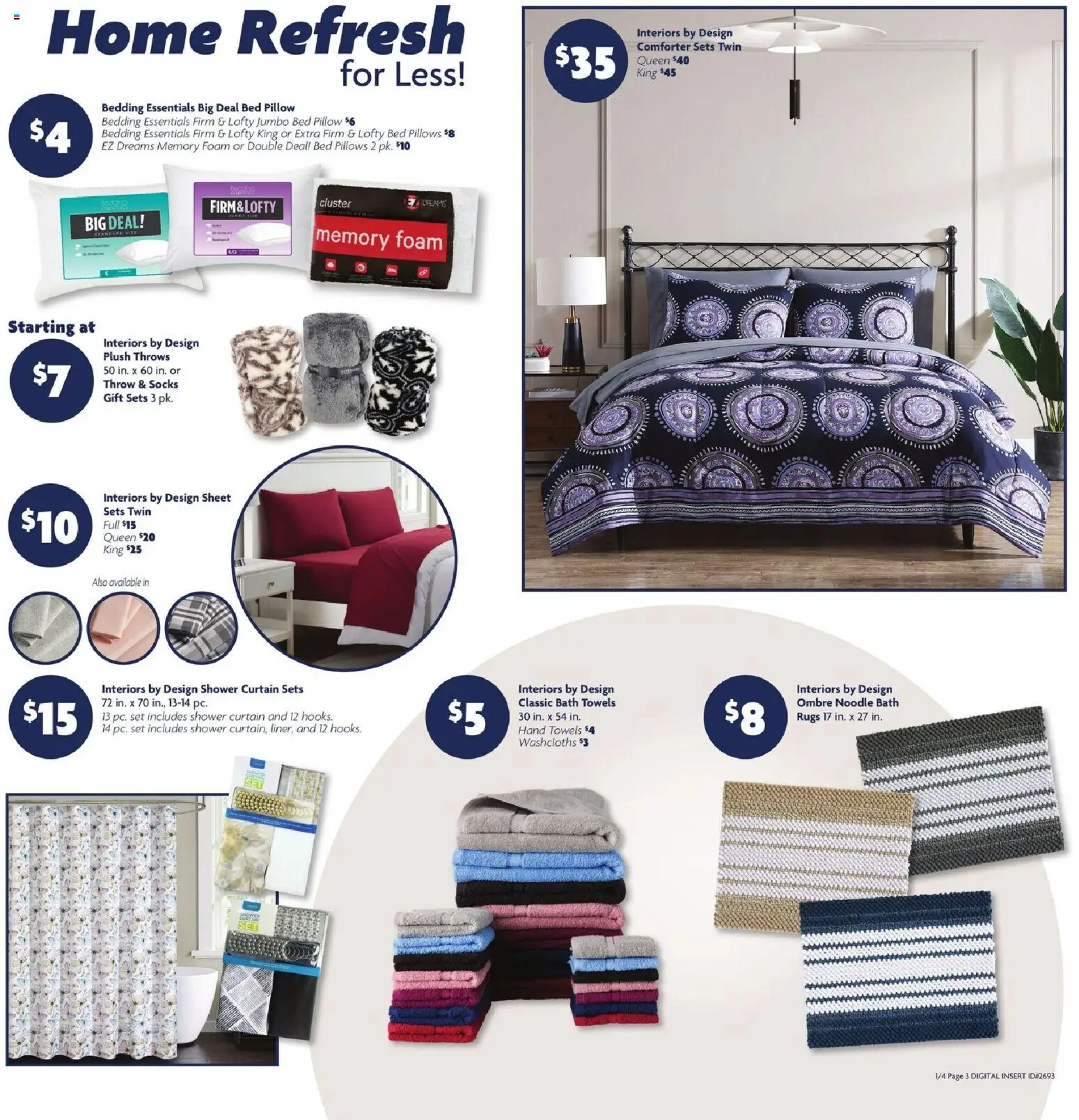 Family Dollar Grand Opening - valid from 04.01.2026 | Page: 6 | Products: Pillow, Bath, Socks, Sheet