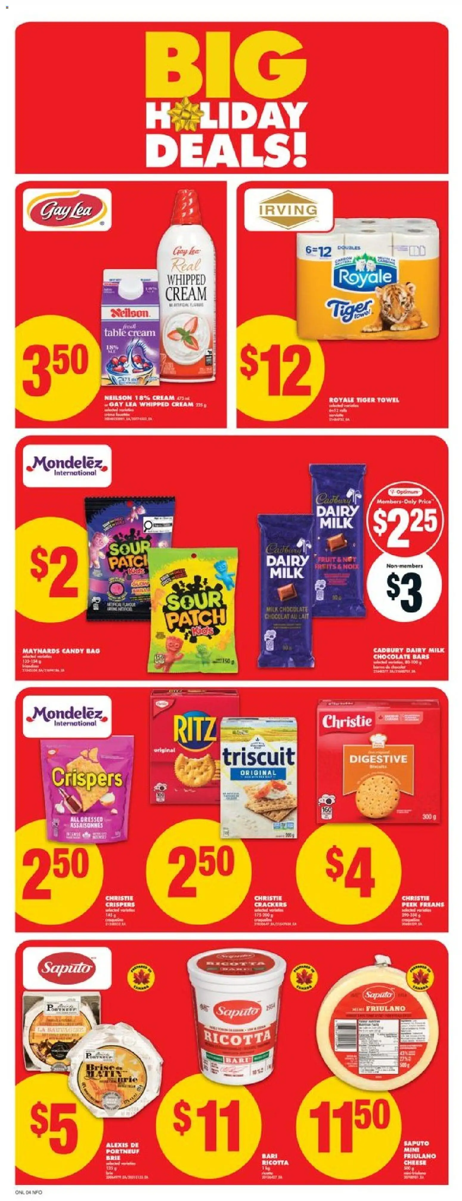 No Frills flyer valid from 27.11.2025 | Page: 9 | Products: Cream, Bag, Table, Cheese