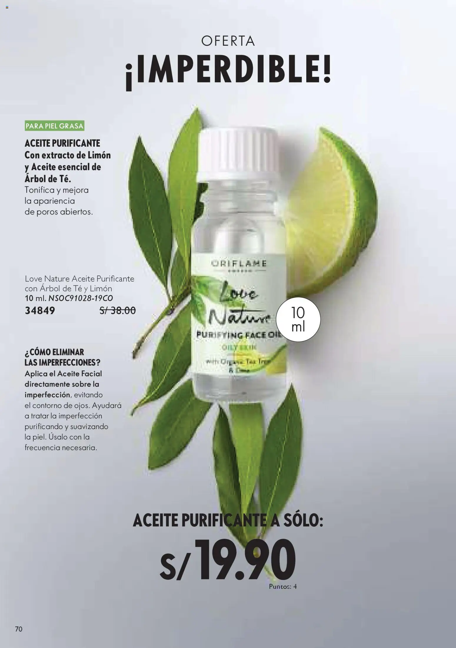 Catálogo Oriflame válido desde 15.11.2025 | Página: 70 | Productos: Aceite, Té