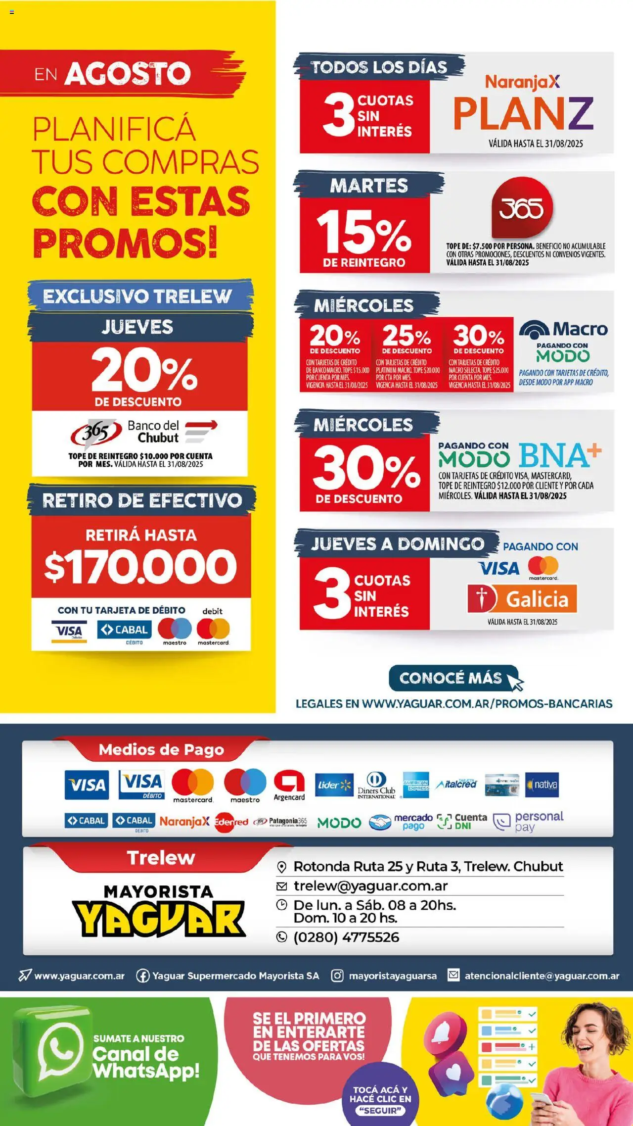 Yaguar - Trelew │ válido desde el 11.08.2025 | Página: 34 | Productos: Banco