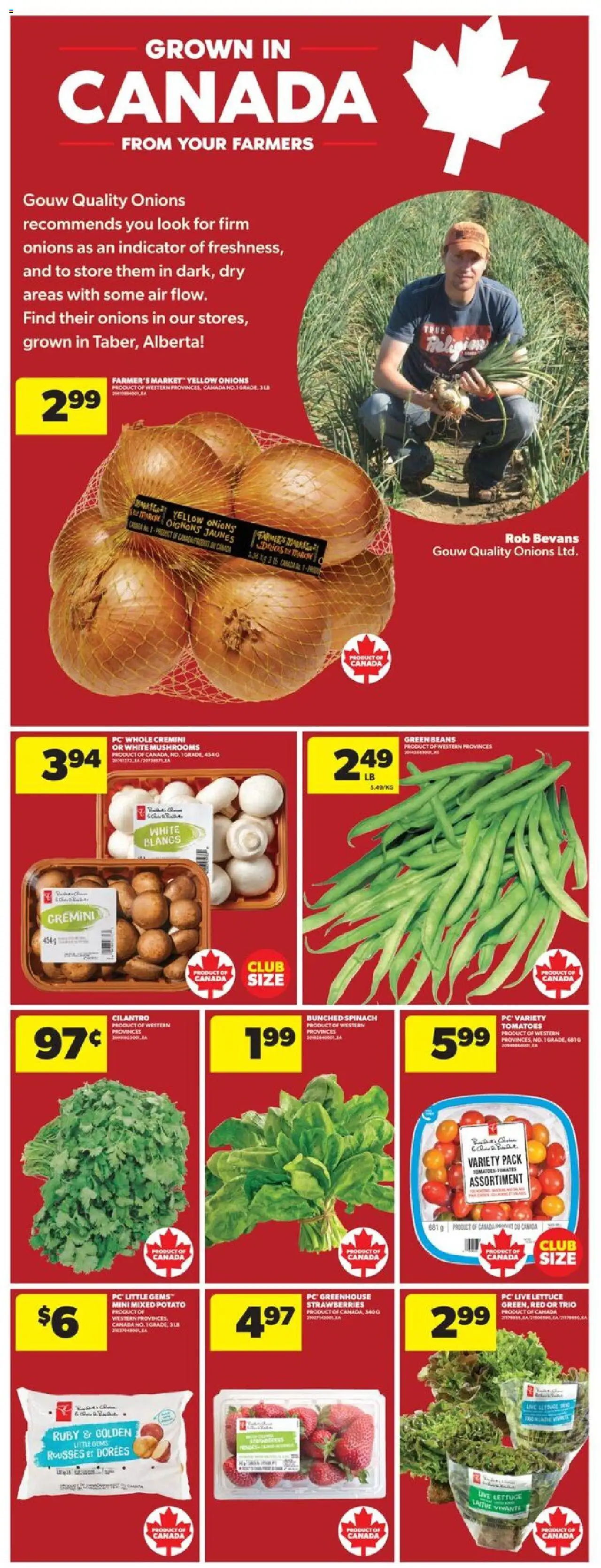 Real Canadian Superstore flyer valid from 14.08.2025 | Page: 12 | Products: Strawberries, PC, Tomatoes