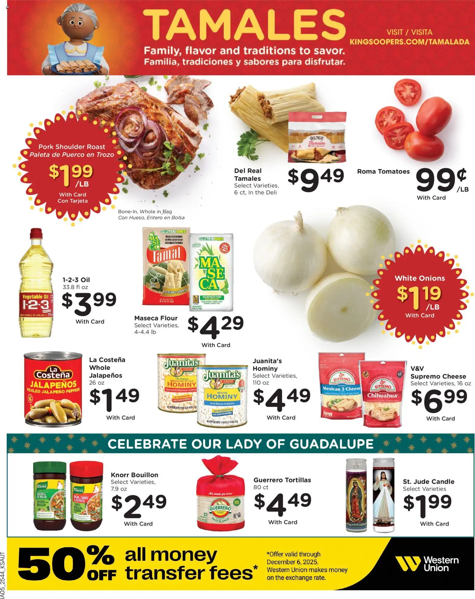 King Soopers Weekly Ad - valid from 03.12.2025 | Page: 15 | Products: Peppers, Pork, Tomatoes, Bag