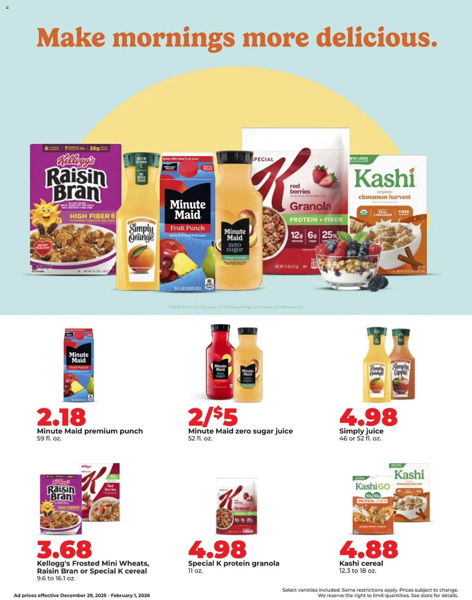 HyVee January Deals - valid from 29.12.2025 | Page: 5 | Products: Berries, Juice, Sugar, Mango