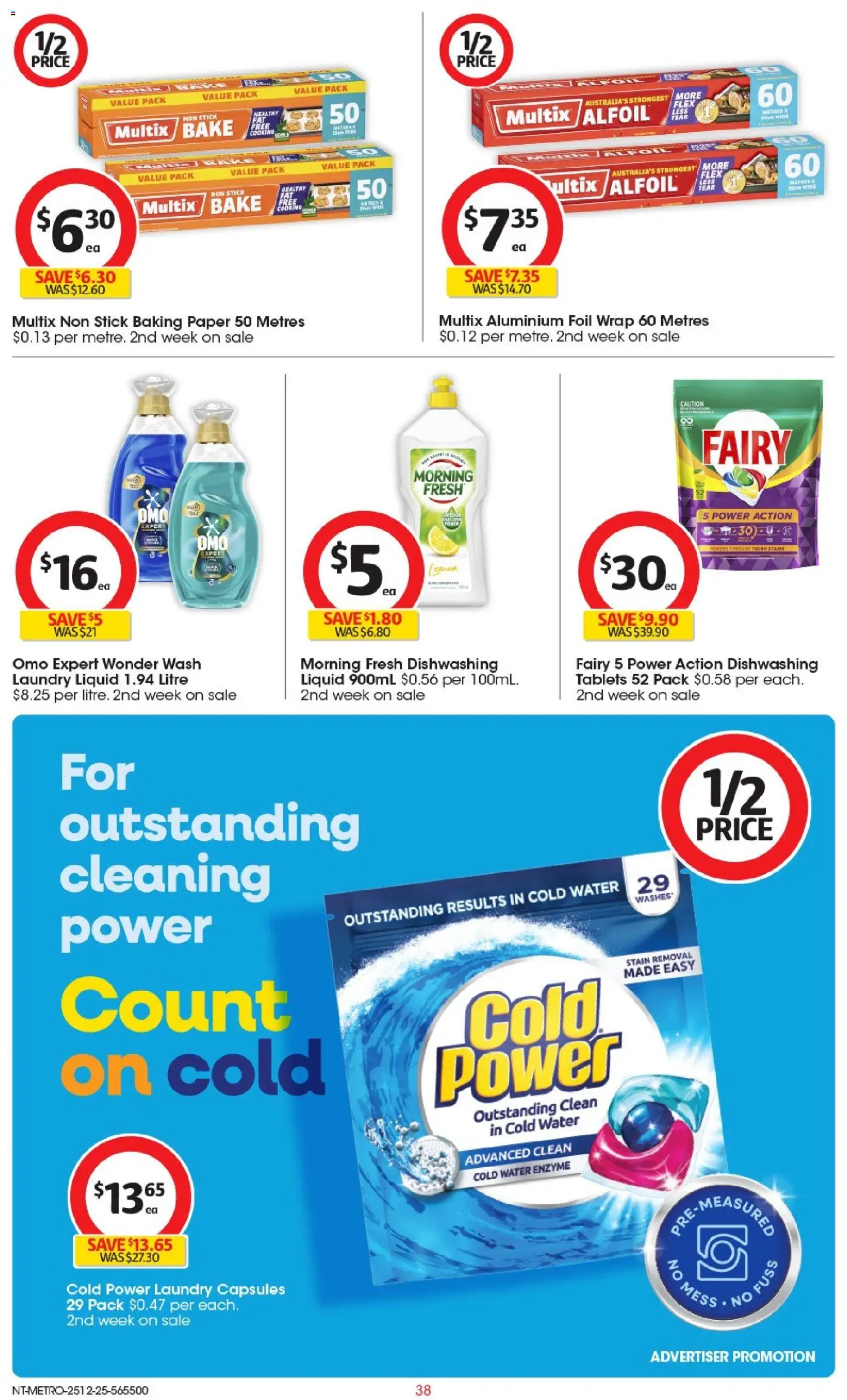 Coles catalogue - valid from 25.12.2025 | Page: 39 | Products: Aluminium foil, Lemon, Laundry, Tablets