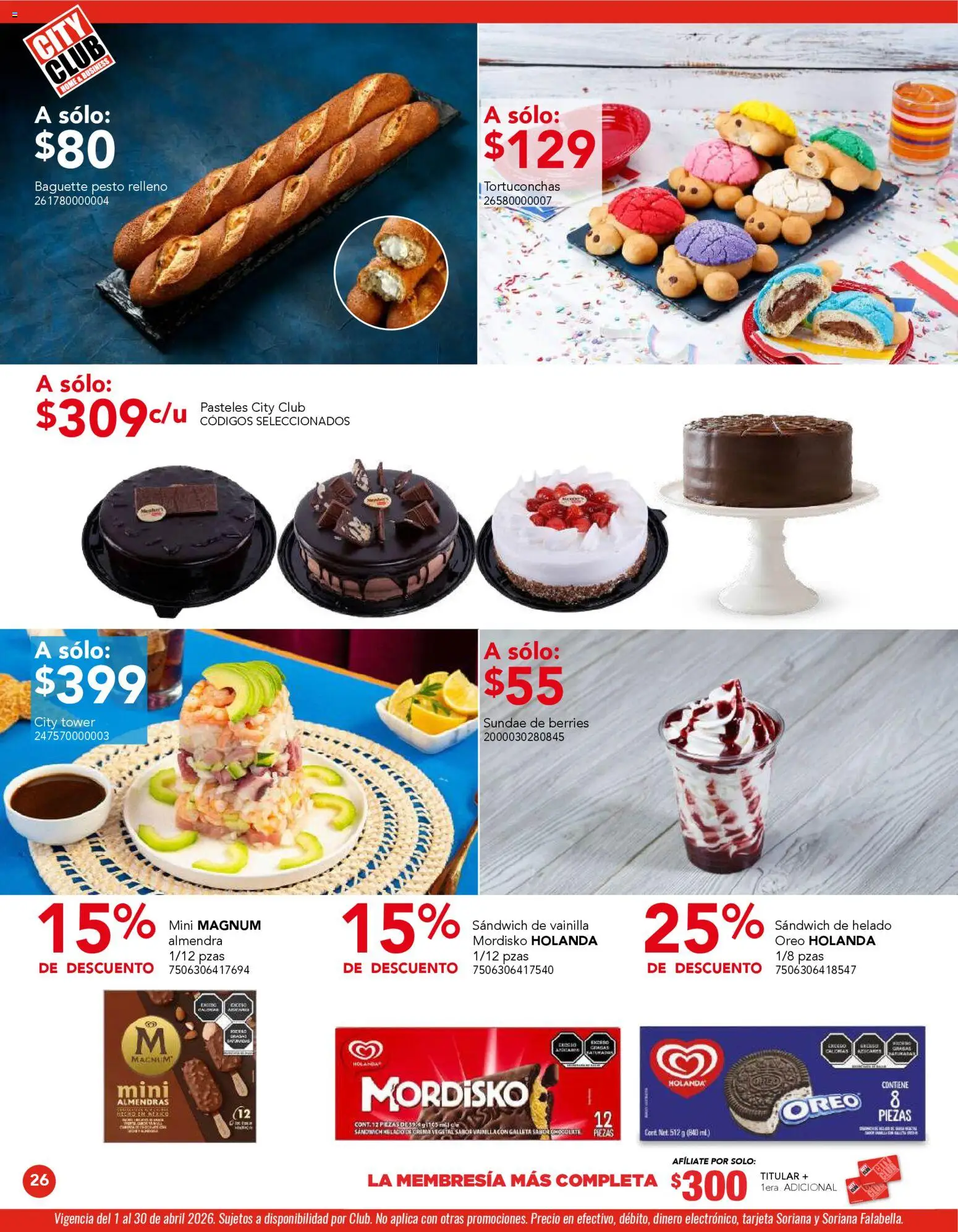 Nuevas ofertas de City Club válidas en toda la República Mexicana desde el 01.04.2026. ¡Encuentra las mejores ofertas en City Club catálogo! | Página: 26