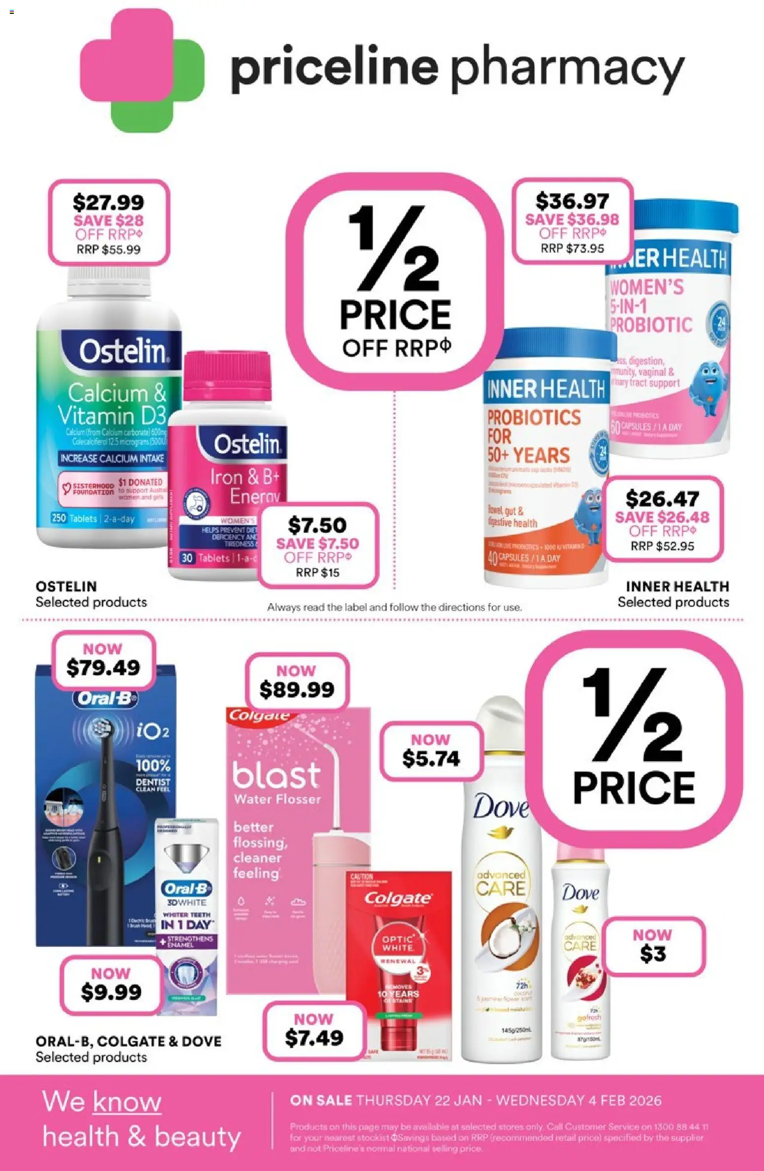 Priceline Pharmacy catalogue - valid from 22.01.2026 | Page: 36 | Products: Cleaner, Water, Iron, Tablets