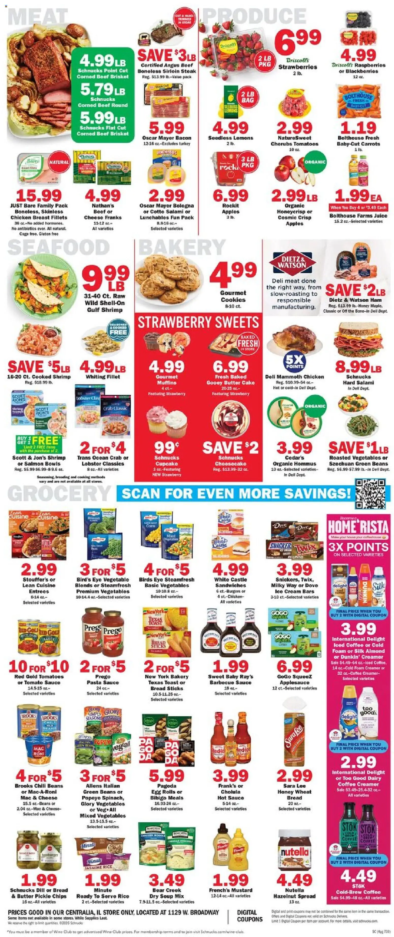 Schnucks Weekly Print Ad - IL - valid from 04.03.2026 | Page: 4 | Products: Bread, Salami, Juice, Sauce