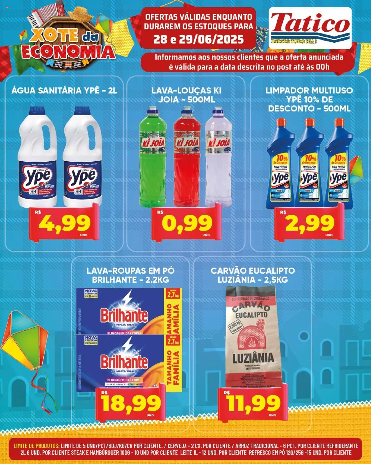 Tatico Folheto - válido de 30.06.2025 | Página: 35 | Produtos: Pó, Cloro, Leite, Hambúrguer