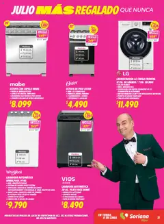 Nuevas ofertas de Soriana válidas en toda la República Mexicana desde el 25.07.2025. ¡Encuentra las mejores ofertas en Soriana - Julio Regalado Híper Nacional! | Página: 33 | Productos: Lavadora, Parrilla, Ropa, Mate