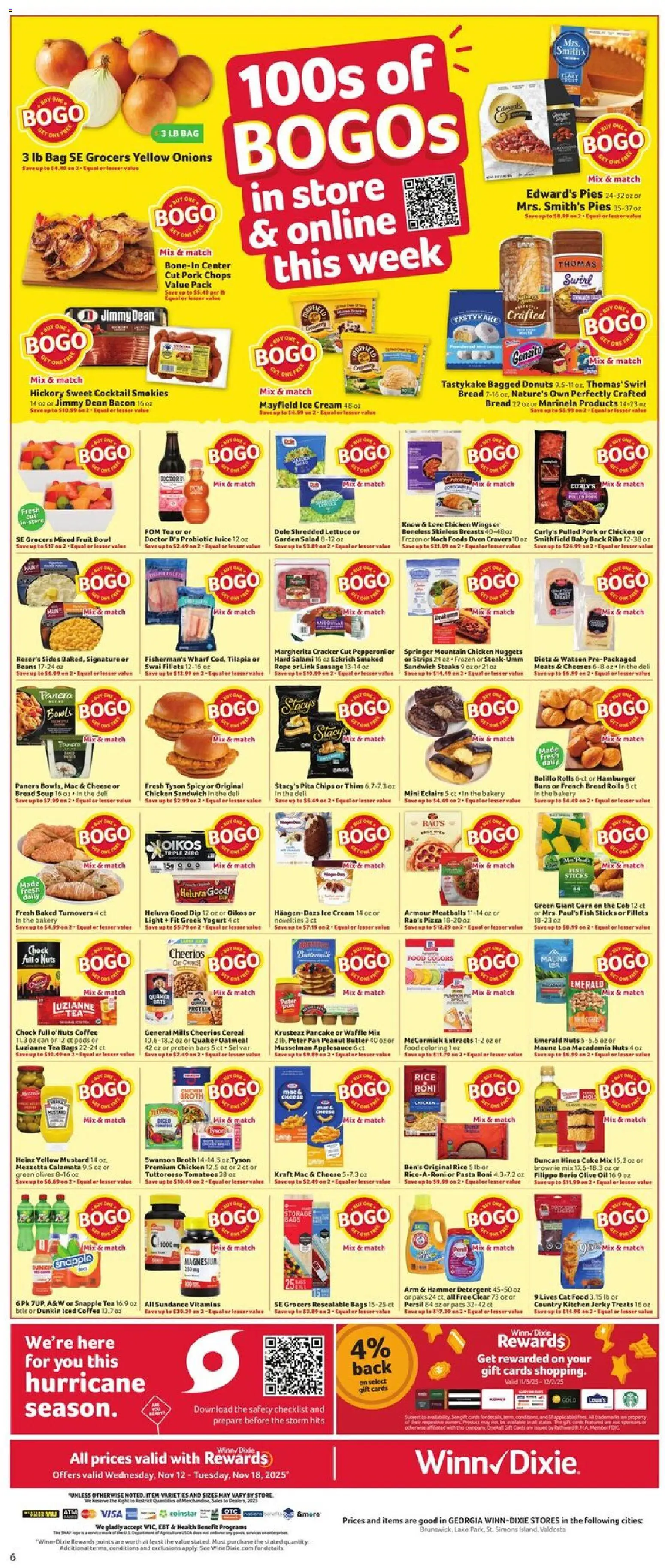 Winn Dixie Weekly Circular - GA - valid from 12.11.2025 | Page: 9 | Products: Magnesium, Bakery, Lettuce, Oven