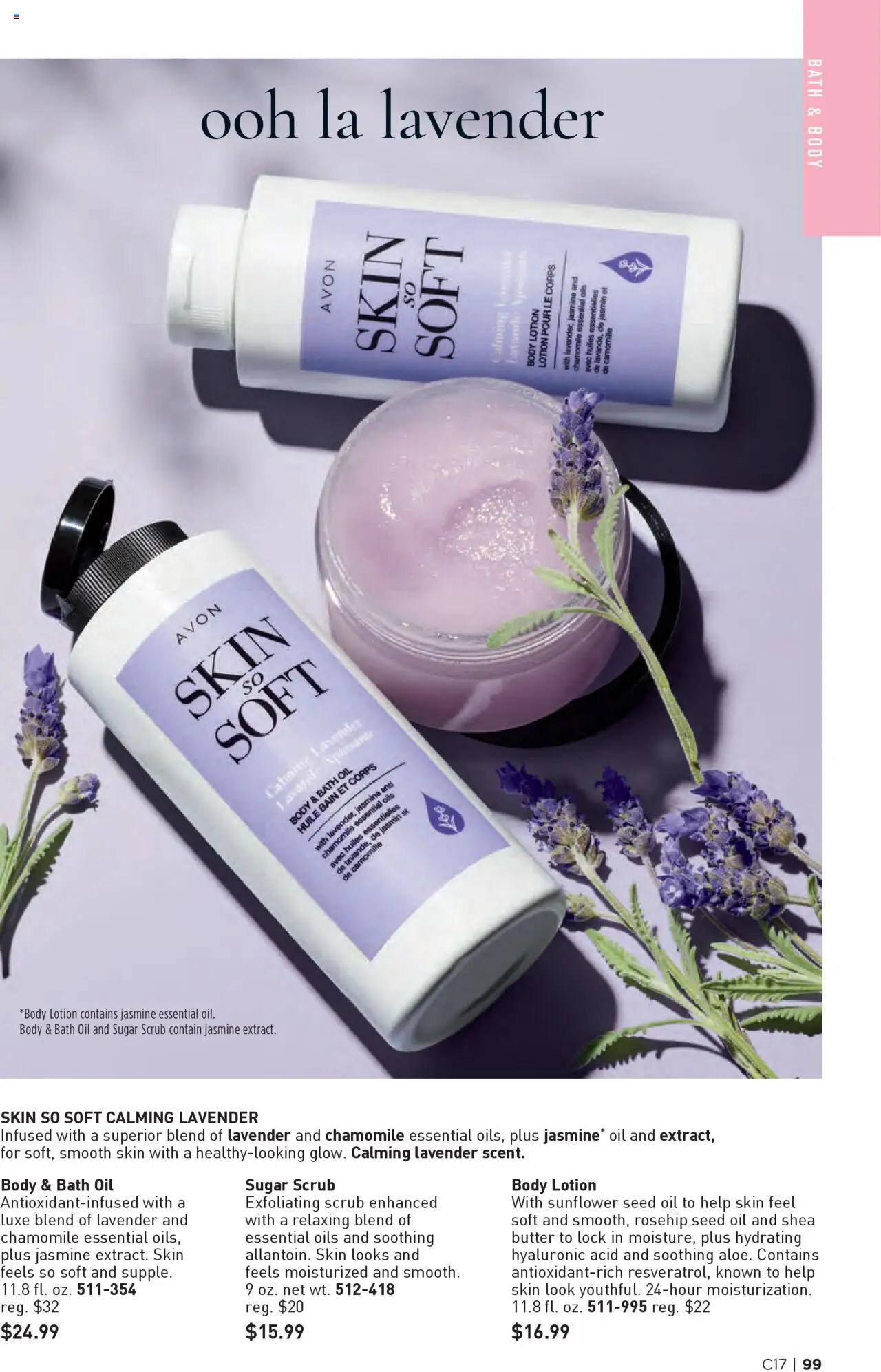 Avon Brochure - valid from 13.08.2025 | Page: 99 | Products: Bath, Butter, Oil, Sugar