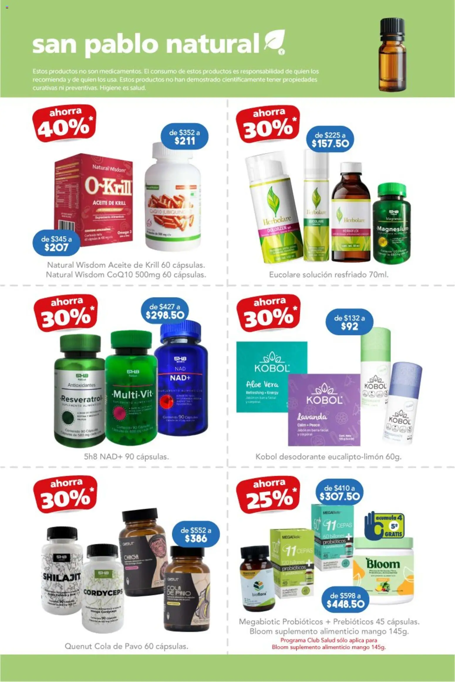 Nuevas ofertas de Farmacia San Pablo válidas en toda la República Mexicana desde el 13.11.2025. ¡Encuentra las mejores ofertas en Farmacia San Pablo Buen Fin! | Página: 12 | Productos: Desodorante, Mango, Aceite, Barra