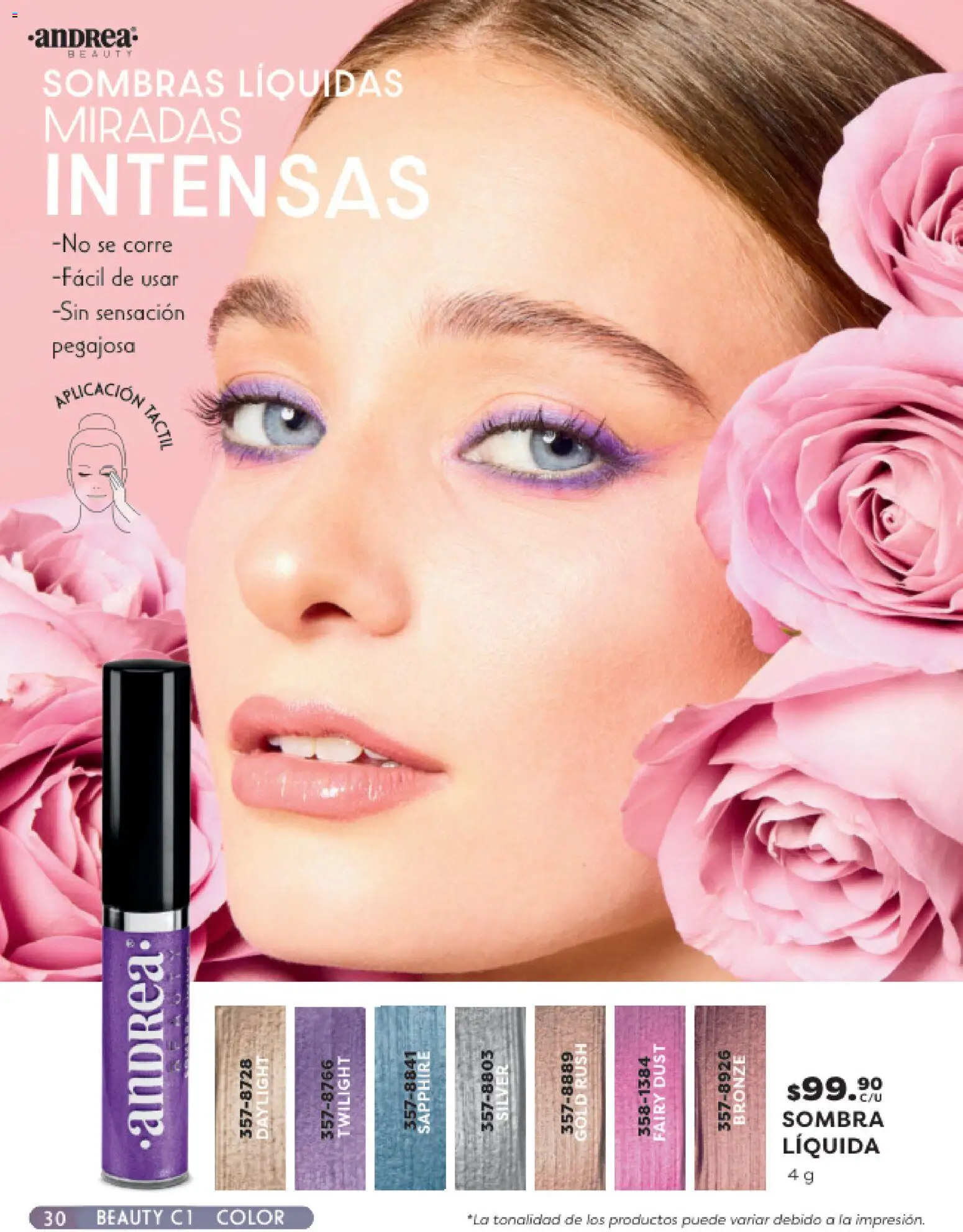 Nuevas ofertas de Andrea válidas en toda la República Mexicana desde el 25.01.2026. ¡Encuentra las mejores ofertas en Andrea catálogo Beauty! | Página: 30 | Productos: Sombra