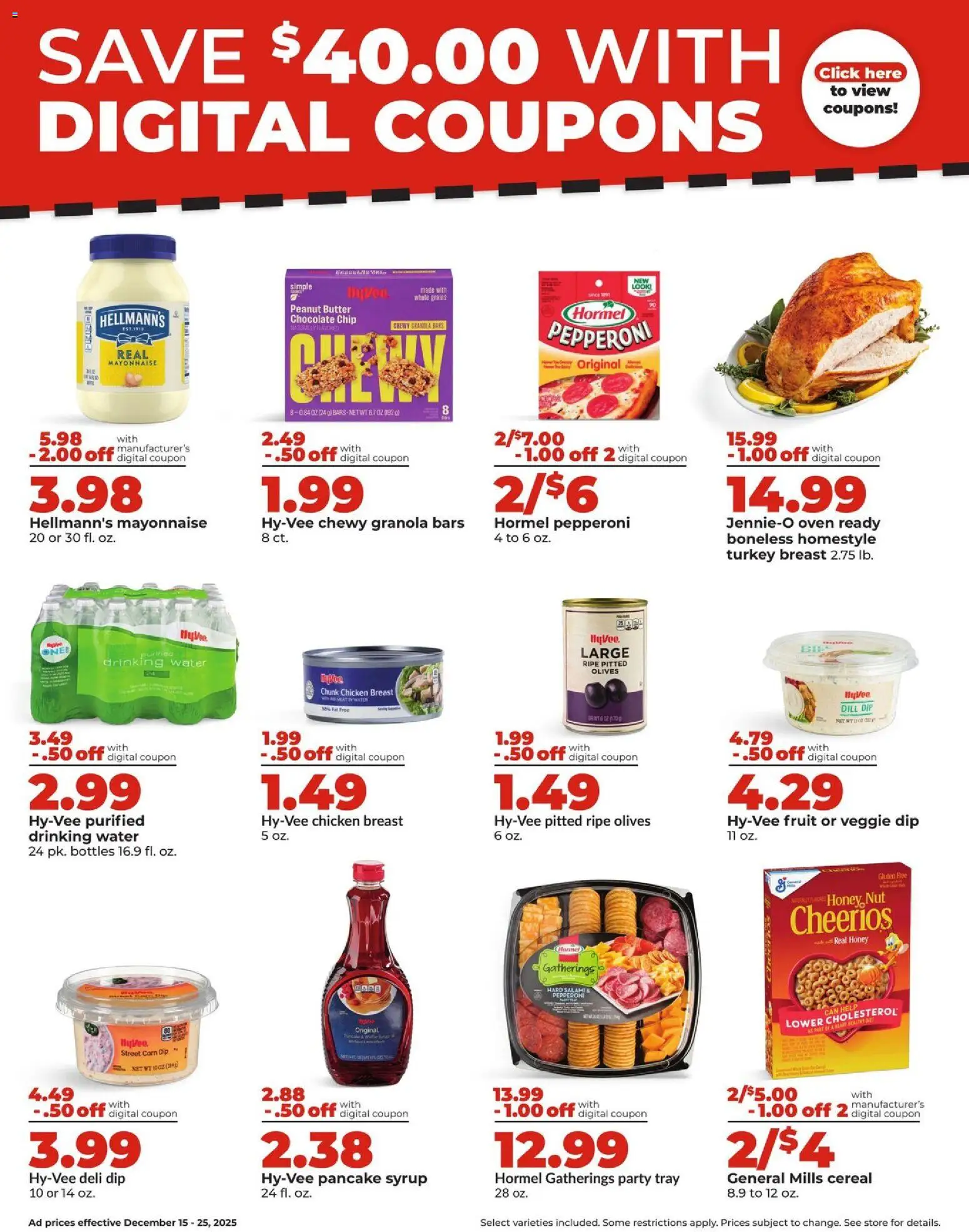 HyVee Weekly Ad - valid from 15.12.2025 | Page: 11 | Products: Corn, Butter, Mayonnaise, Dill