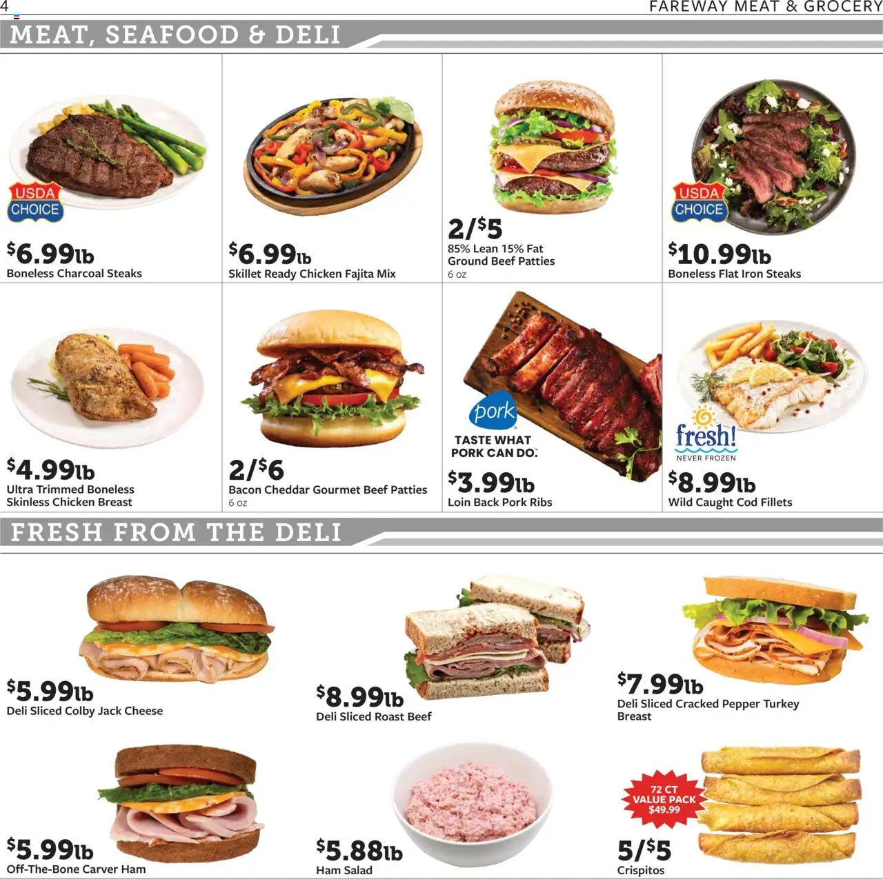 Fareway Weekly Ad - valid from 25.08.2025 | Page: 4 | Products: Pork, Beef, Pepper, Iron