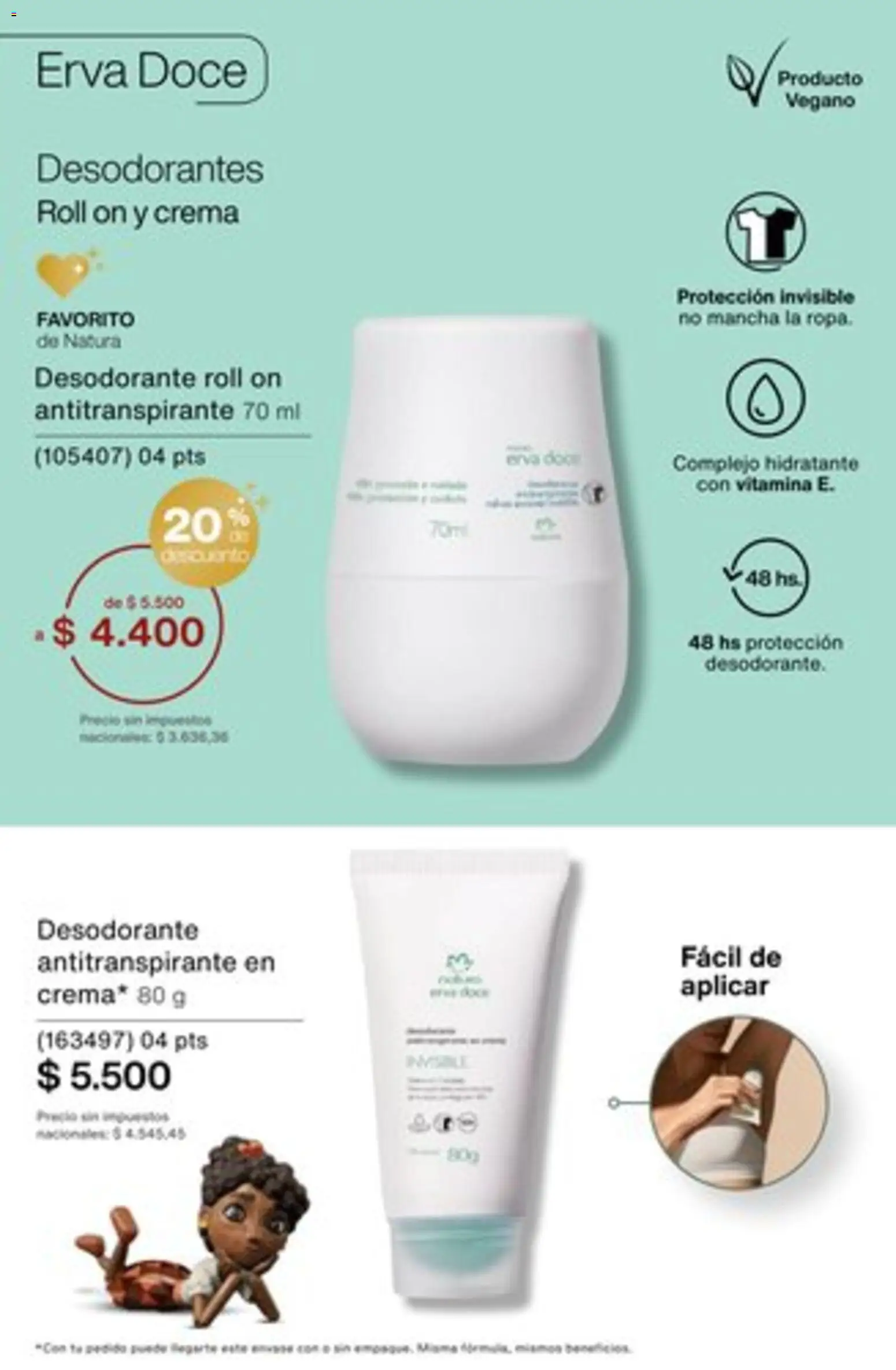 Catálogo Natura Ciclo 16/2025 │ válido desde el 01.11.2025 | Página: 236 | Productos: Desodorante, Antitranspirante, Crema