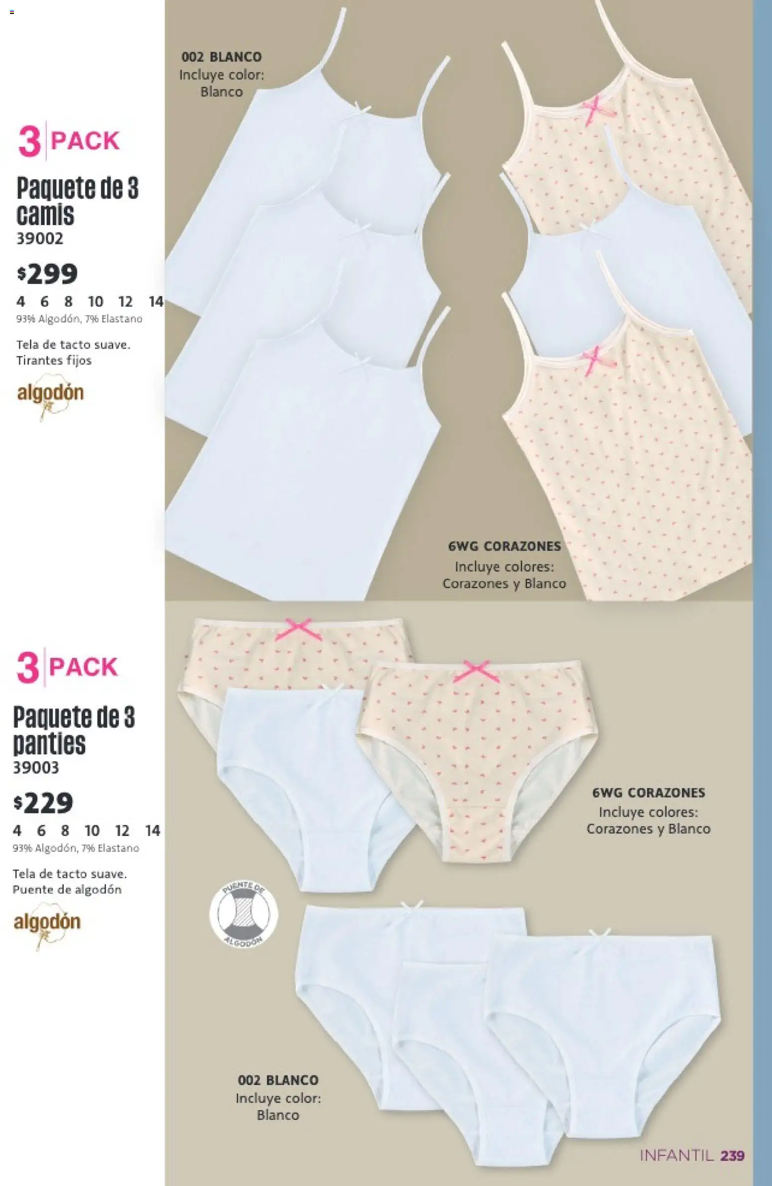 Nuevas ofertas de Ilusión válidas en toda la República Mexicana desde el 01.02.2026. ¡Encuentra las mejores ofertas en Ilusión catálogo Primavera! | Página: 241 | Productos: Algodón, Tirantes