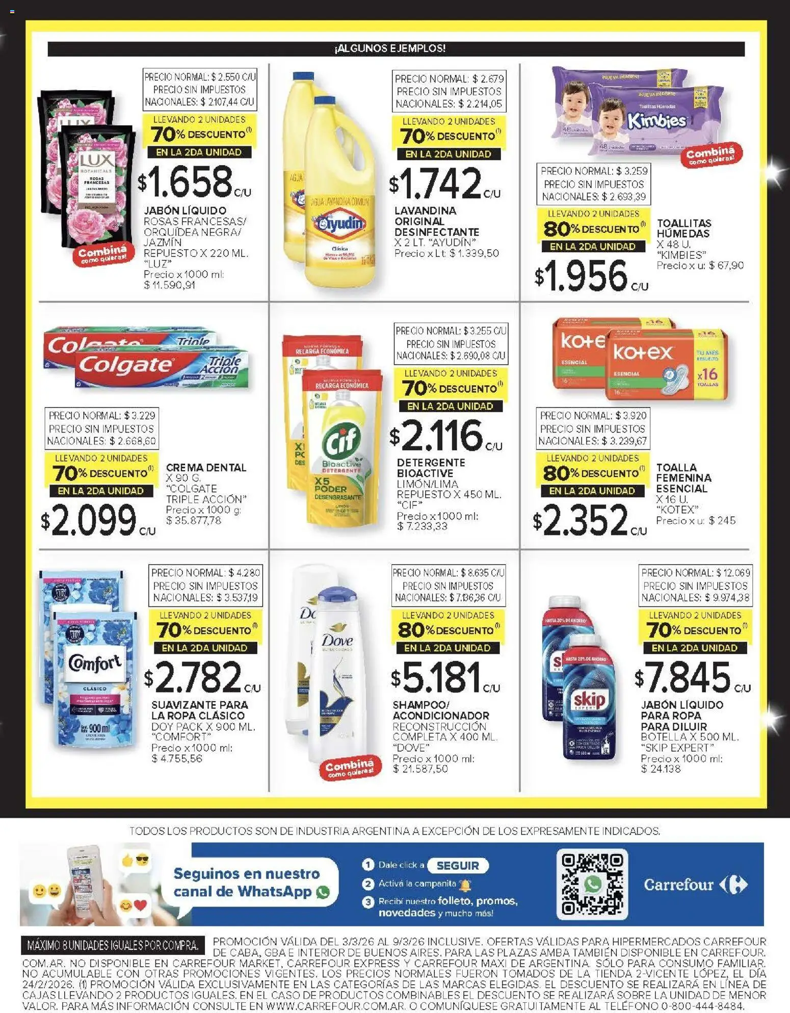 Carrefour ofertas │ válido desde el 03.03.2026 | Página: 9 | Productos: Teléfono, Caso, Jabón líquido, Crema