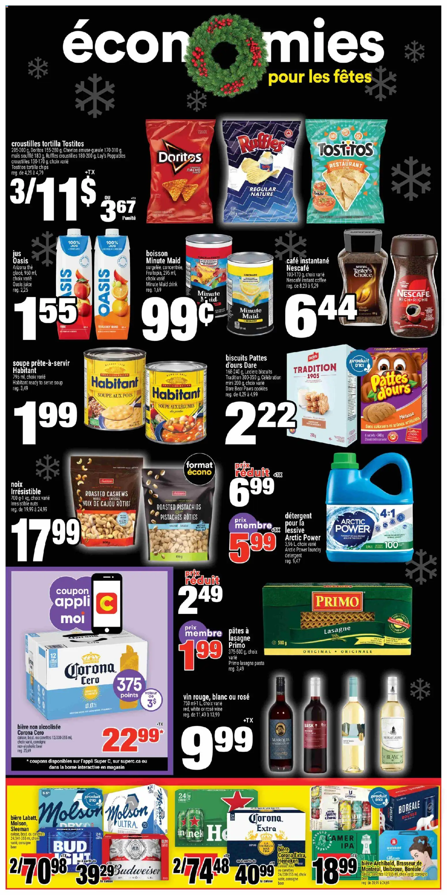 Super C flyer valid from 04.12.2025 | Page: 4 | Products: Nuts, Detergent, Coffee, Beer