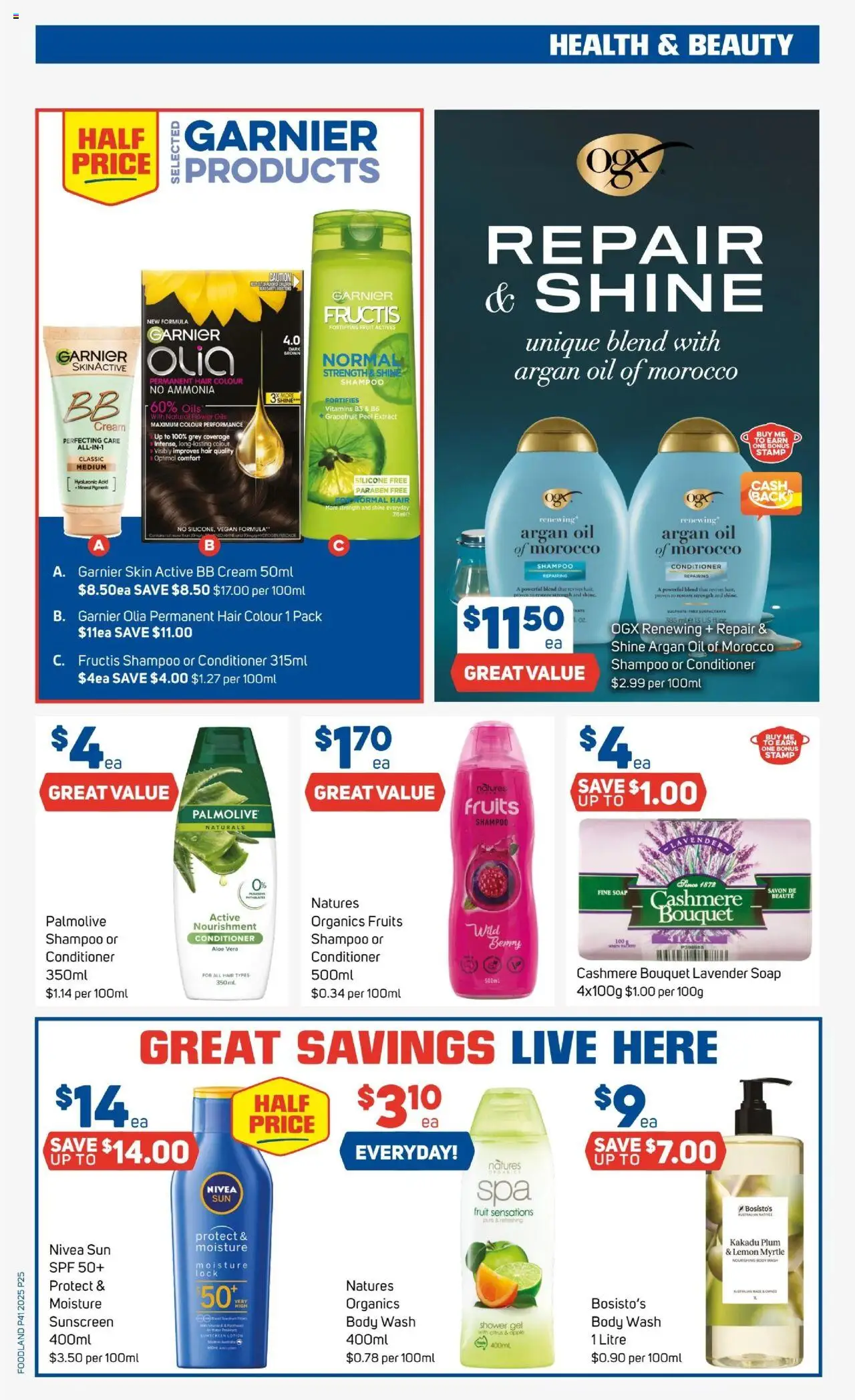 Foodland catalogue - valid from 08.10.2025 | Page: 23 | Products: Oil, Cream, Fruits, Lemon