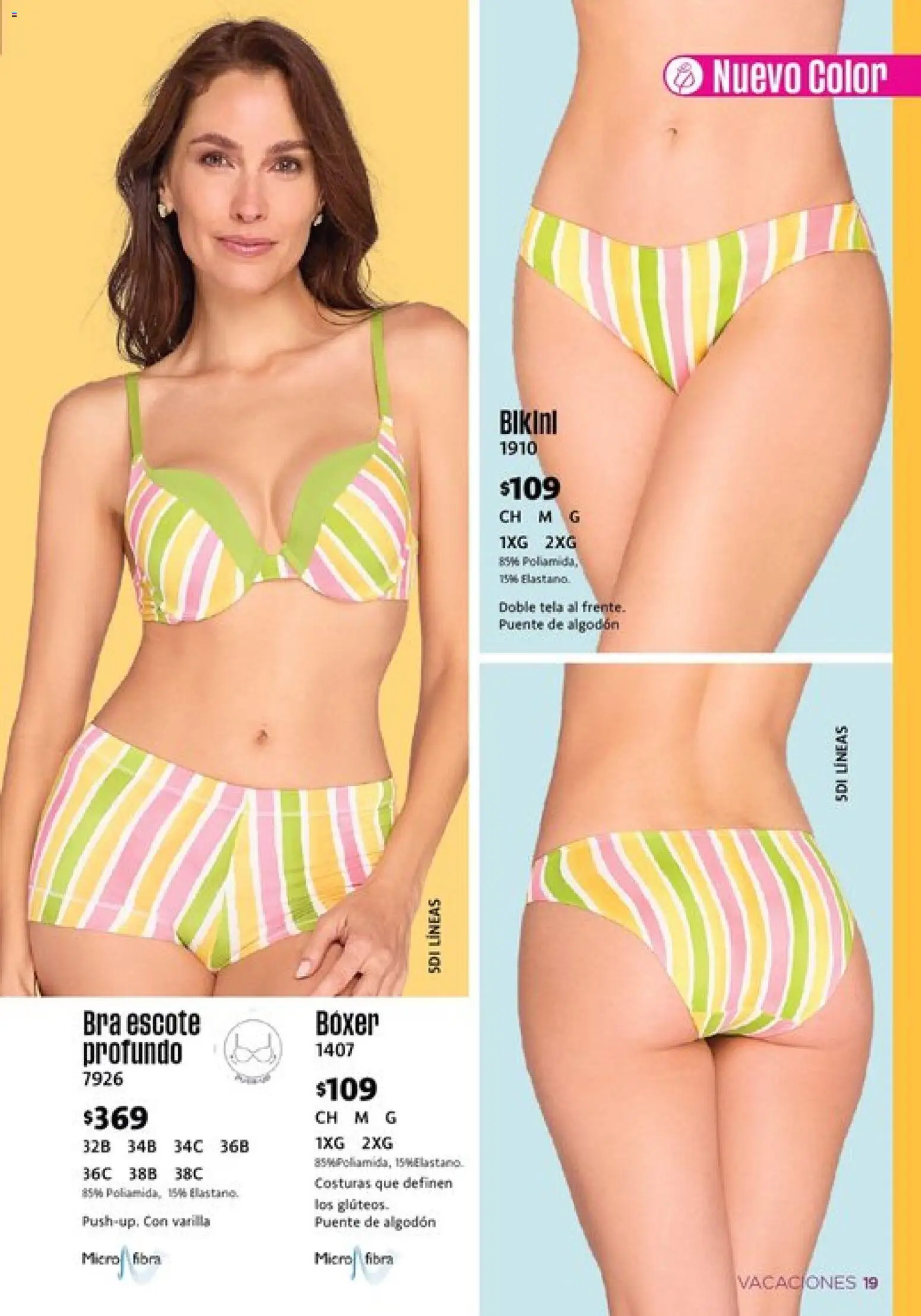 Nuevas ofertas de Ilusión válidas en toda la República Mexicana desde el 01.03.2026. ¡Encuentra las mejores ofertas en Ilusión catálogo Primavera! | Página: 21 | Productos: Algodón, Bikini