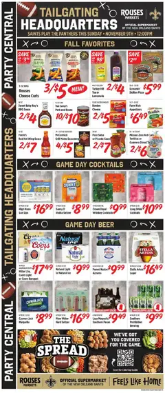 Preview of Rouses weekly ads valid from 05.11.2025 | Page: 6 | Products: Beer, Pork, Tea, Vodka