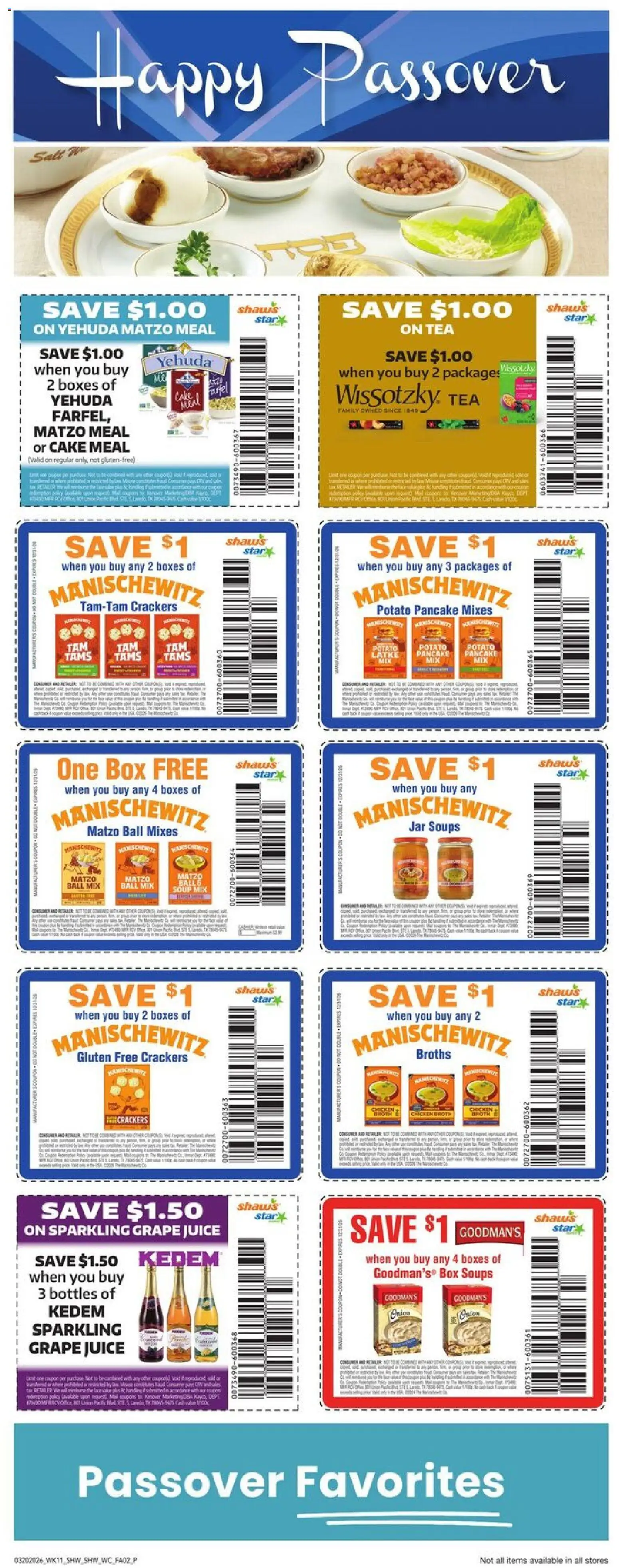 Shaw's Weekly Ad - VT - valid from 20.03.2026 | Page: 6 | Products: Box, Wc, Juice, Tea