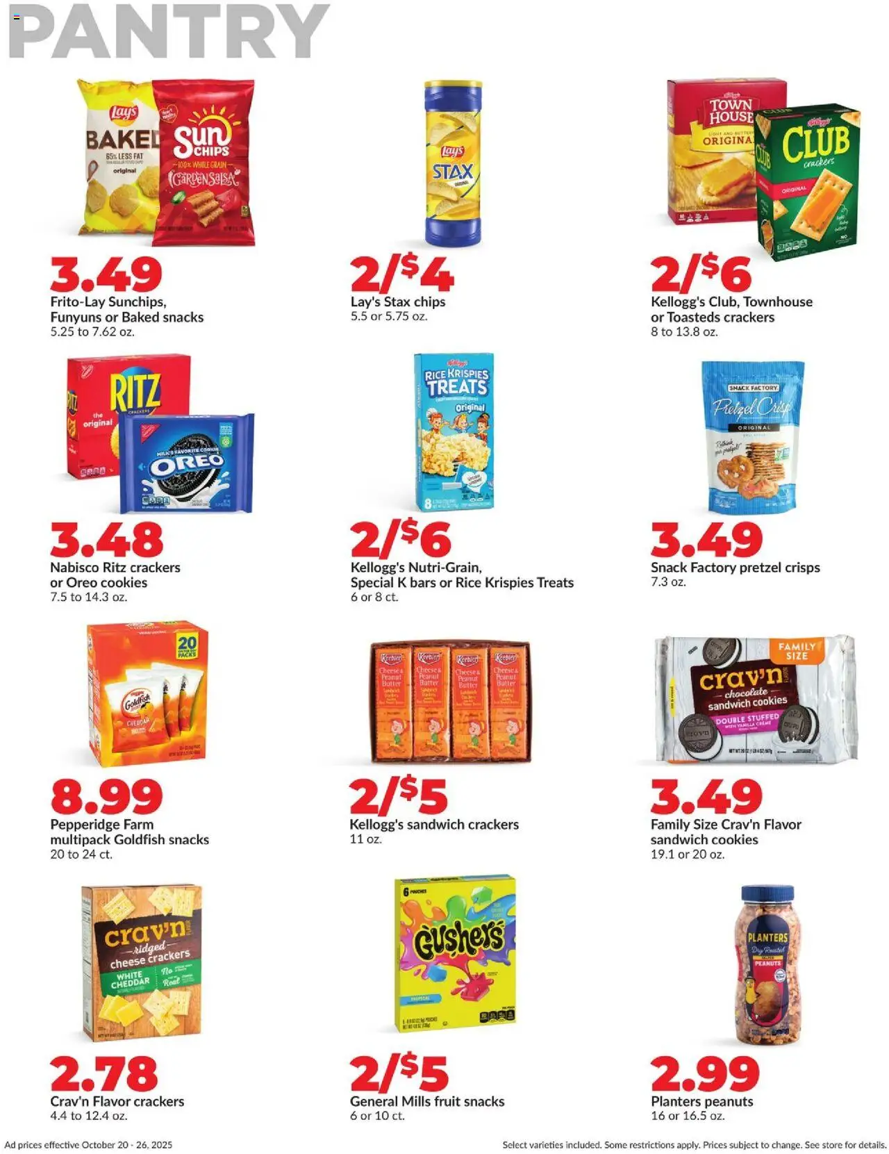 HyVee Weekly Ad - valid from 20.10.2025 | Page: 19 | Products: Butter, Chocolate, Chips, Cookies