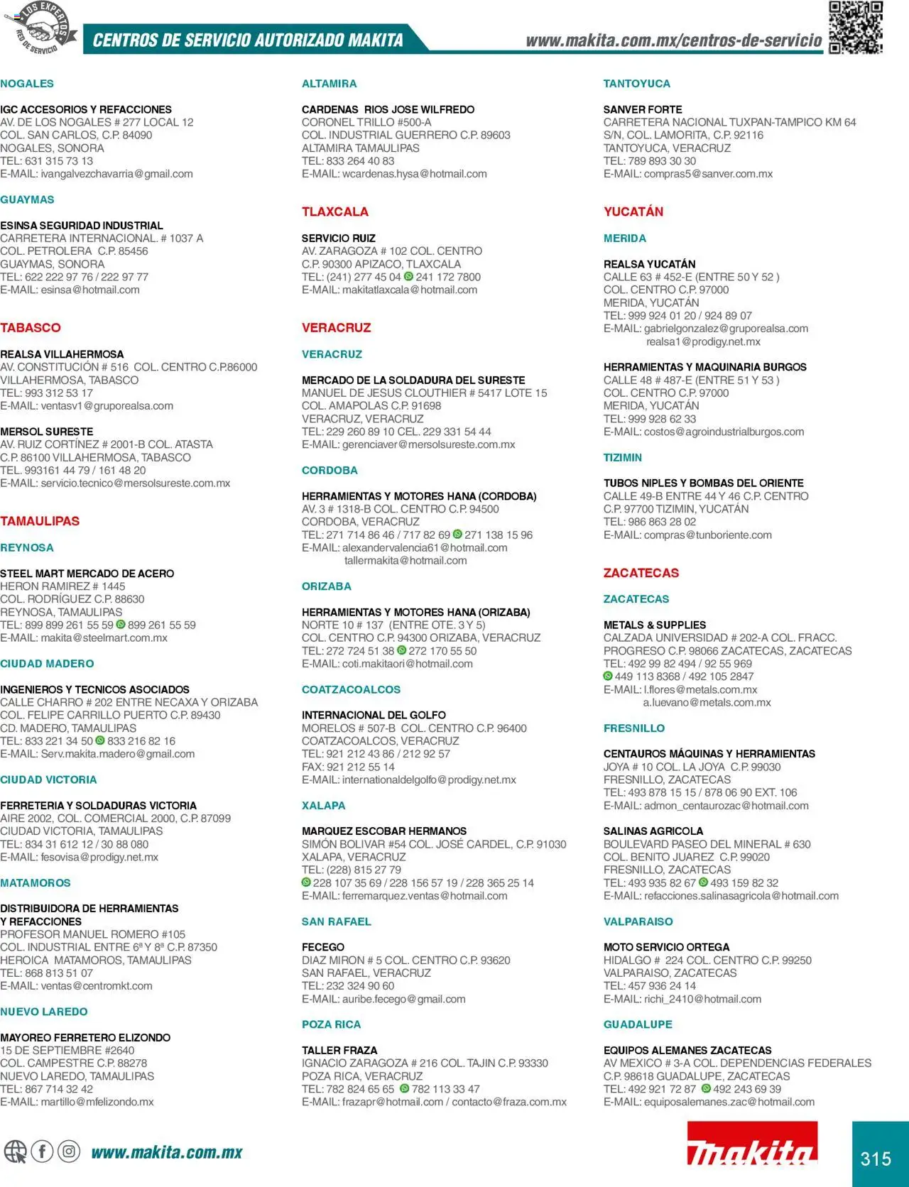 Nuevas ofertas de Makita válidas en toda la República Mexicana desde el 08.07.2024. ¡Encuentra las mejores ofertas en Makita catálogo Accesorios! | Página: 315