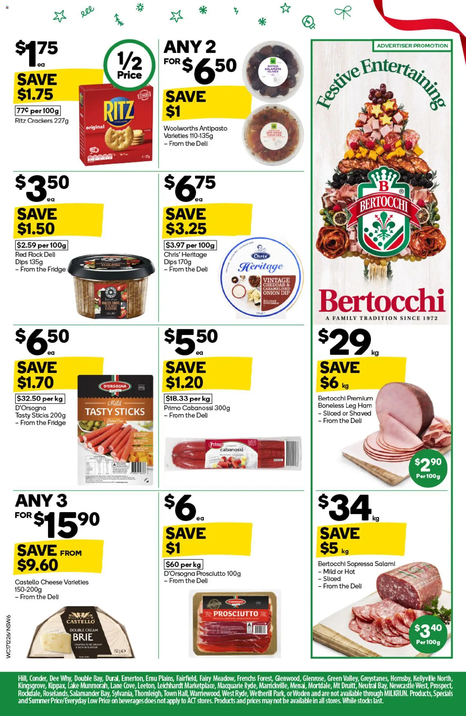 Woolworths catalogue - valid from 17.12.2025 | Page: 6 | Products: Ham, Tomatoes, Cream, Fridge