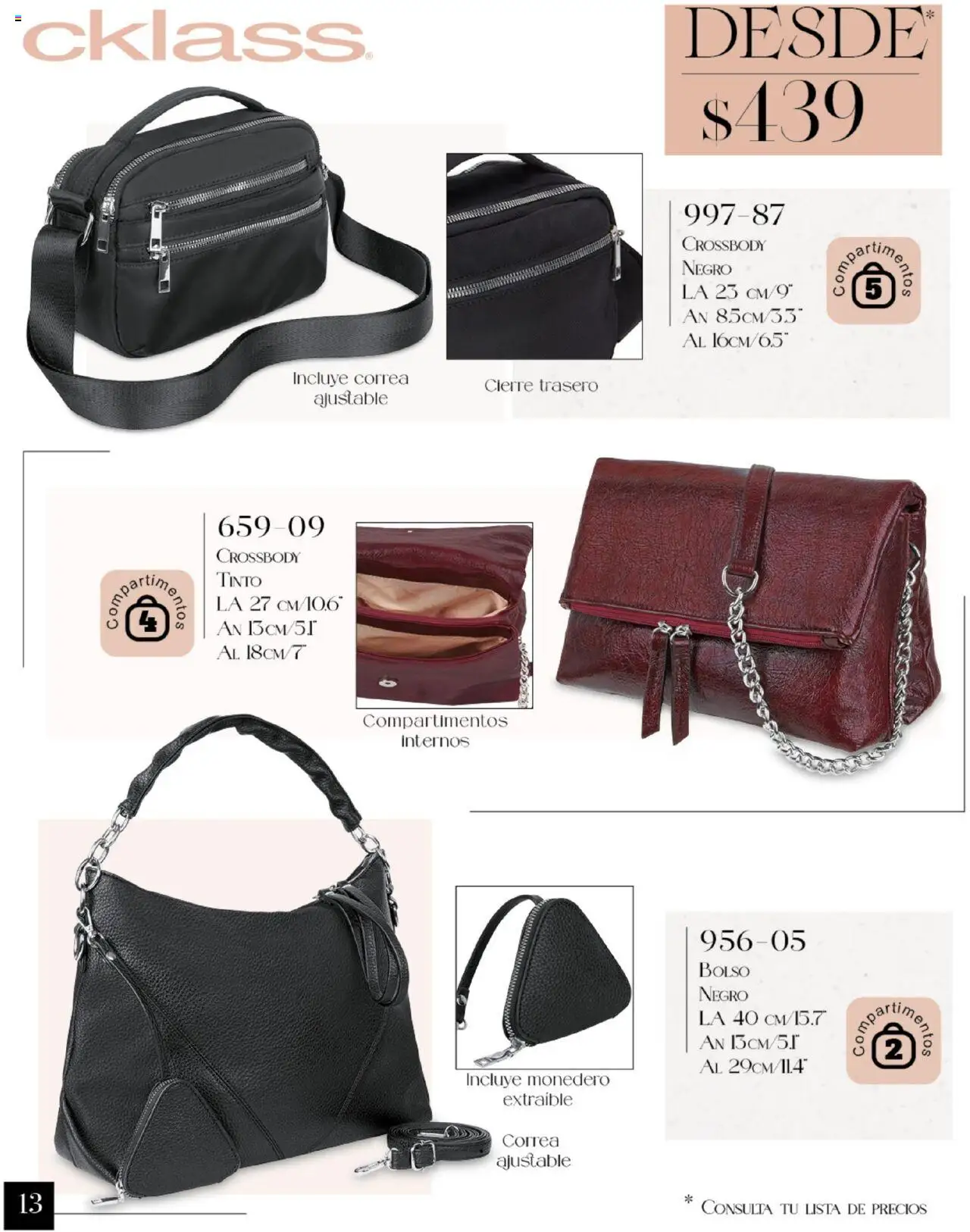 Nuevas ofertas de Cklass válidas en toda la República Mexicana desde el 14.07.2025. ¡Encuentra las mejores ofertas en Cklass catálogo Bolso! | Página: 14 | Productos: Monedero, Bolso