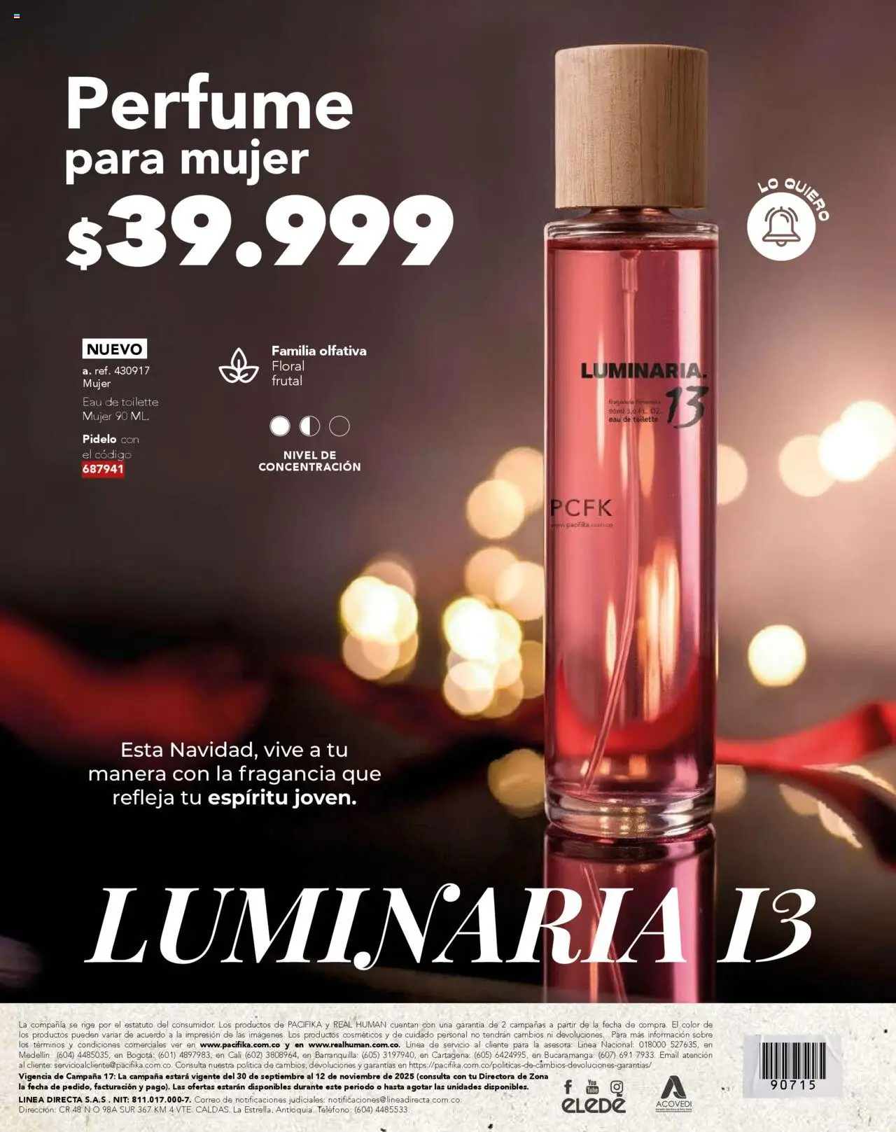 Pacifika revista - valida desde el 25.09.2025 | Página: 206 | Productos: Teléfono, Sobre, Perfume, Eau de toilette