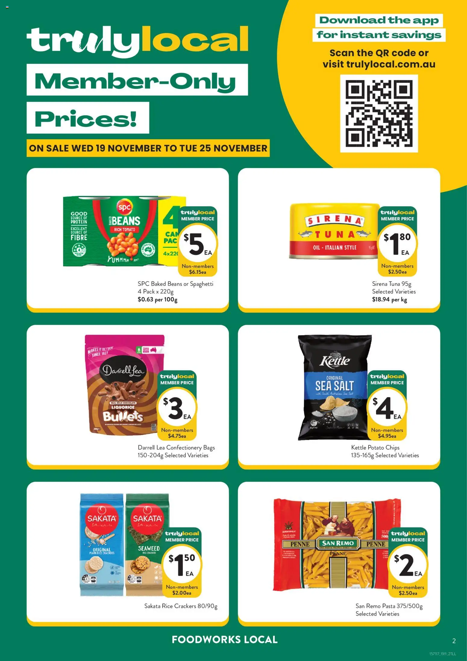 Foodworks catalogue - valid from 19.11.2025 | Page: 2 | Products: Pasta, Chips, Salt, Kettle
