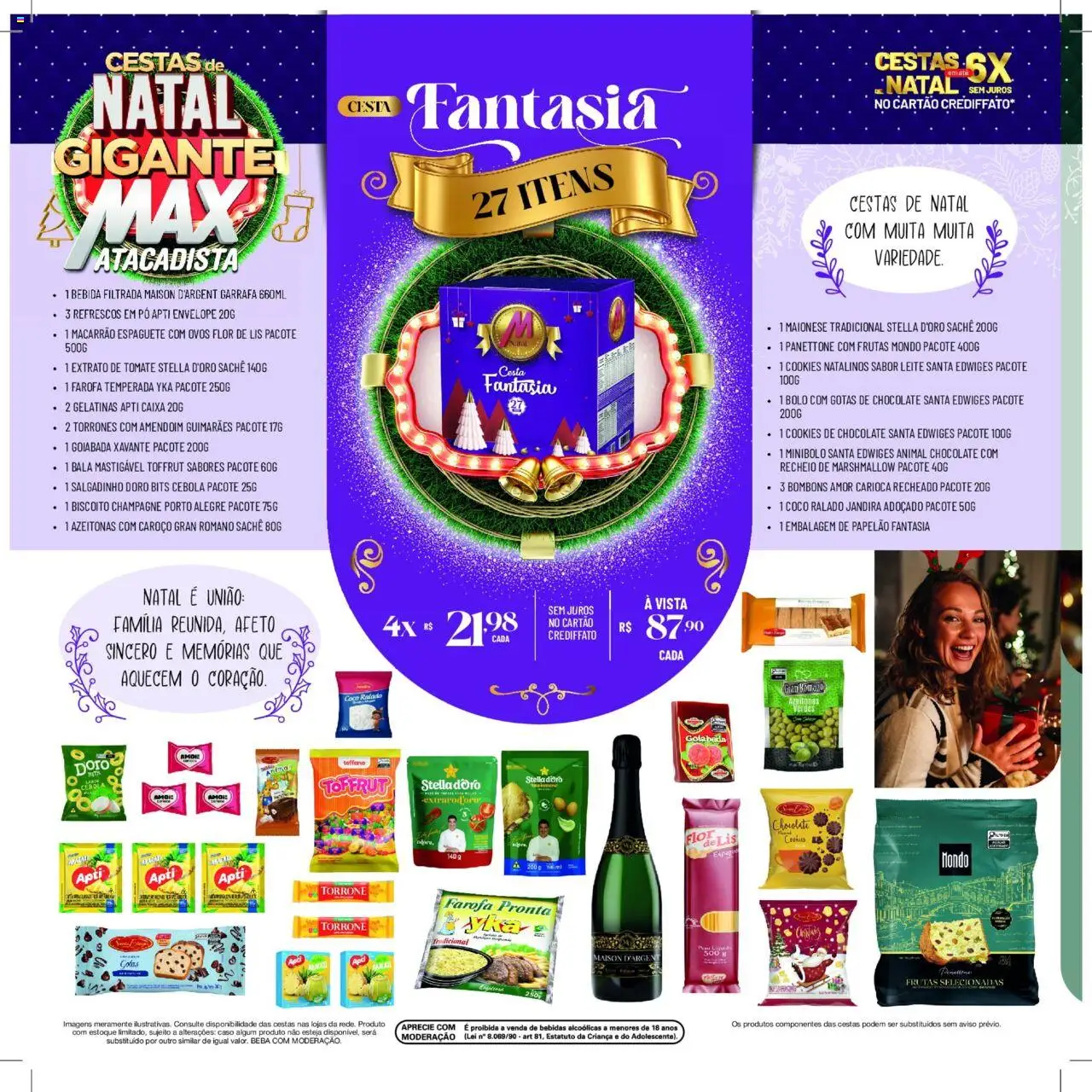 Max Atacadista Folheto - válido de 13.10.2025 | Página: 8 | Produtos: Cebola, Cesta, Macarrão, Goiabada