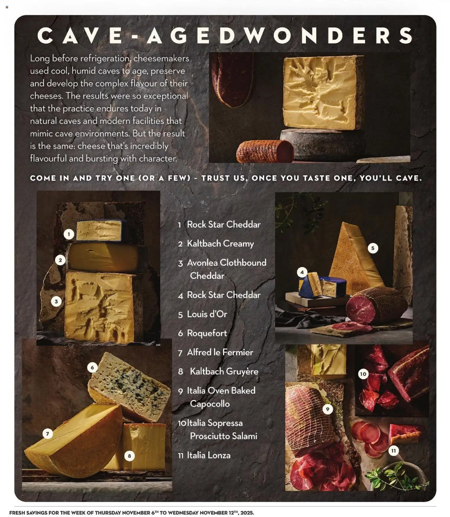 Longo's flyer valid from 06.11.2025 | Page: 10 | Products: Oven, Cheese, Salami