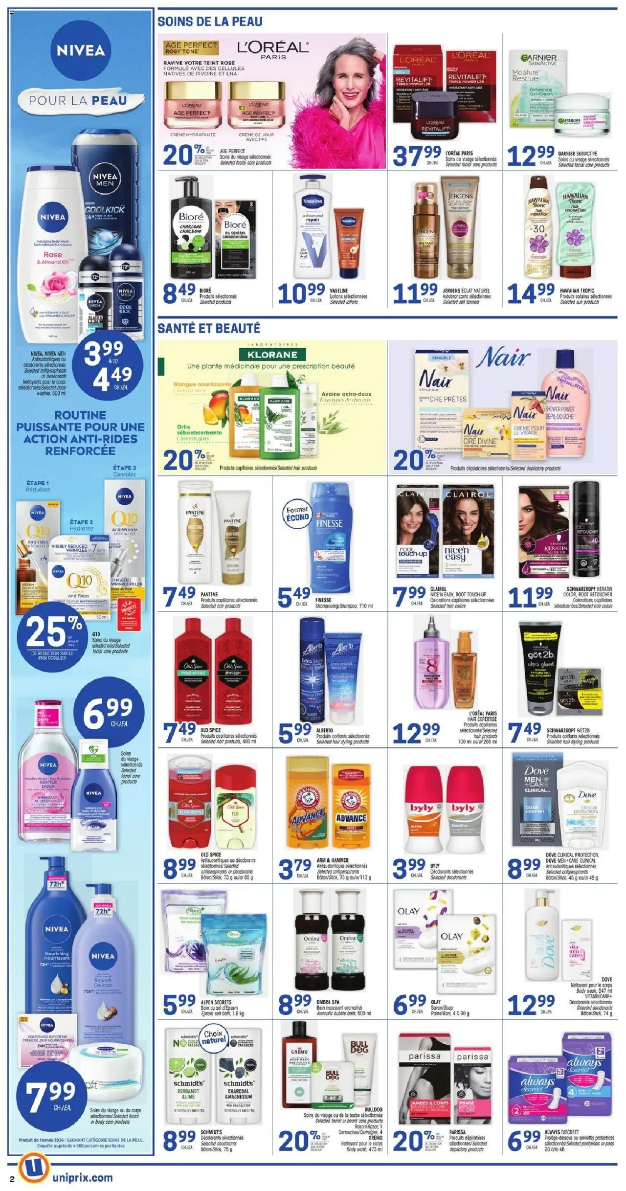 Uniprix flyer valid from 11.09.2025 | Page: 4 | Products: Cream, Shampoo, Body wash, Oil