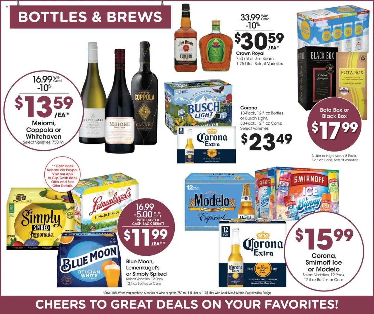 Baker's Weekly Ad - valid from 13.08.2025 | Page: 9 | Products: Clip, Wine, Tea, Bourbon
