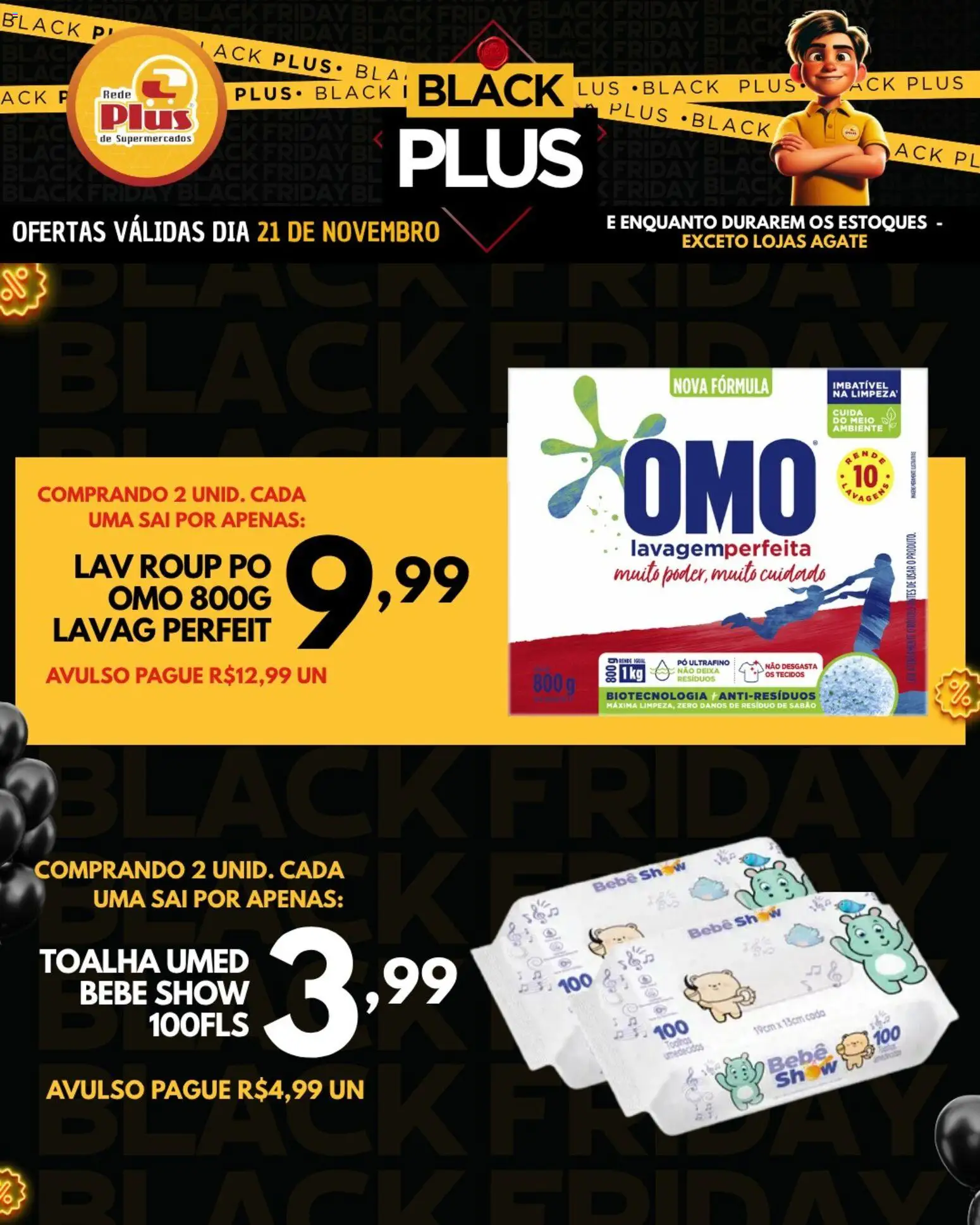 Rede Plus Supermercados Folheto - válido de 21.11.2025 | Página: 5 | Produtos: Pó, Sabão